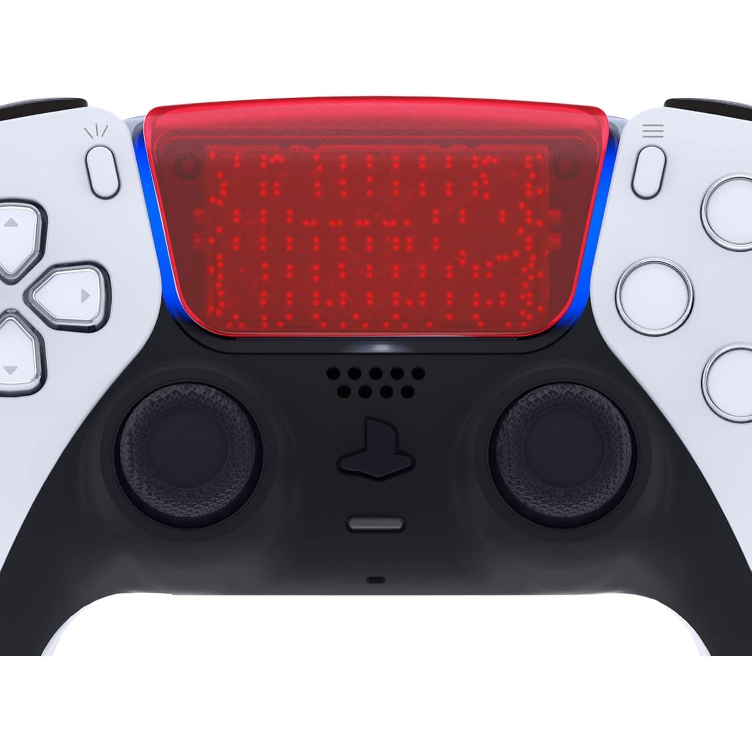 Cubierta de Panel Táctil Rojo Transparente eXtremeRate PS5