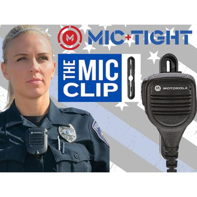 Clip Mic Táctico Mic+Tight para Uniformes - Negro