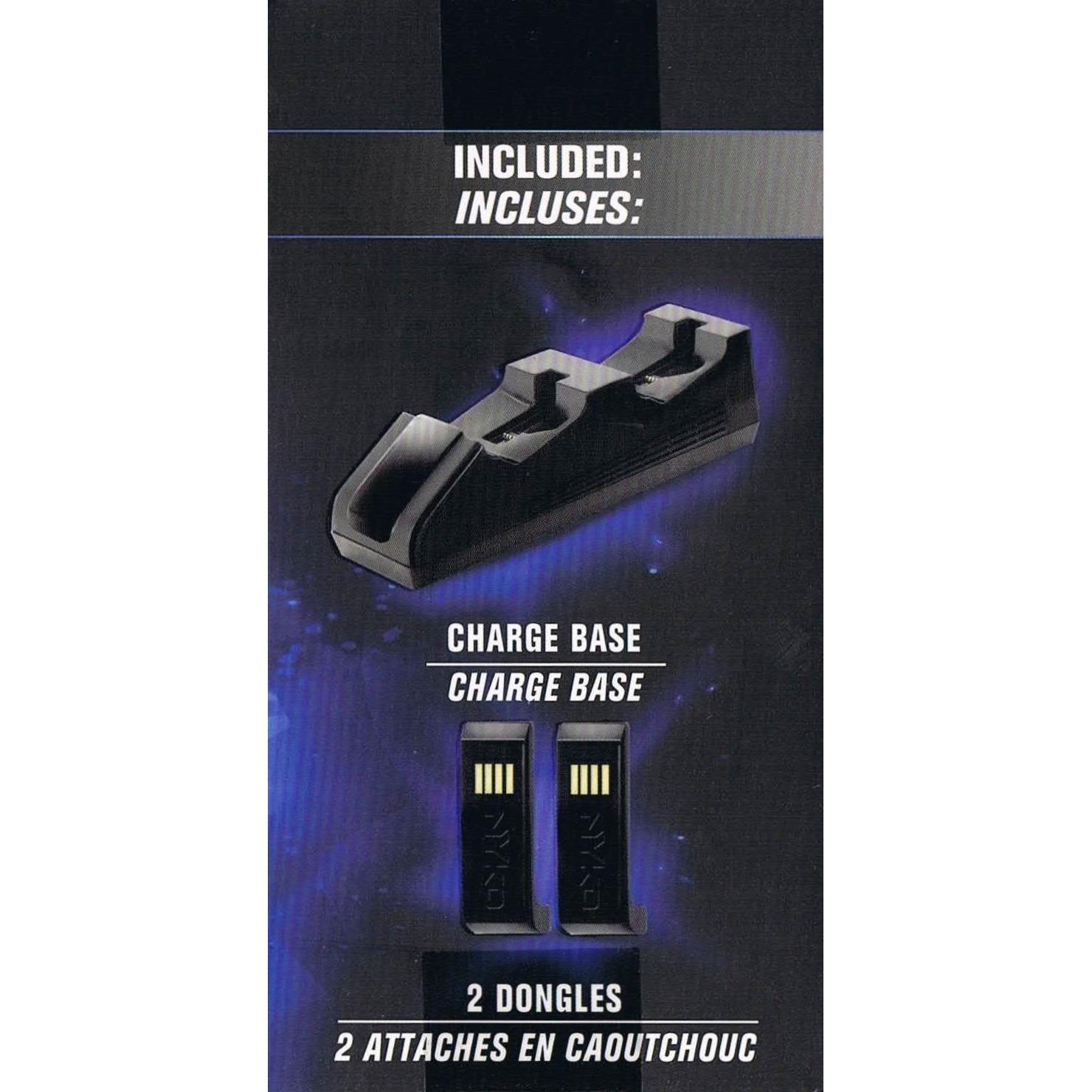 Base de Carga Nyko para PS4 - Doble Puerto y Adaptadores USB