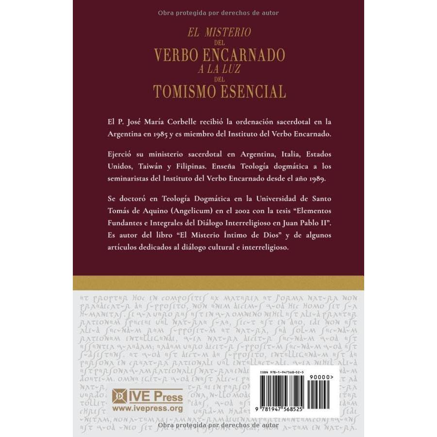 El Misterio del Verbo encarnado a la luz del Tomismo esencial (Spanish Edition)