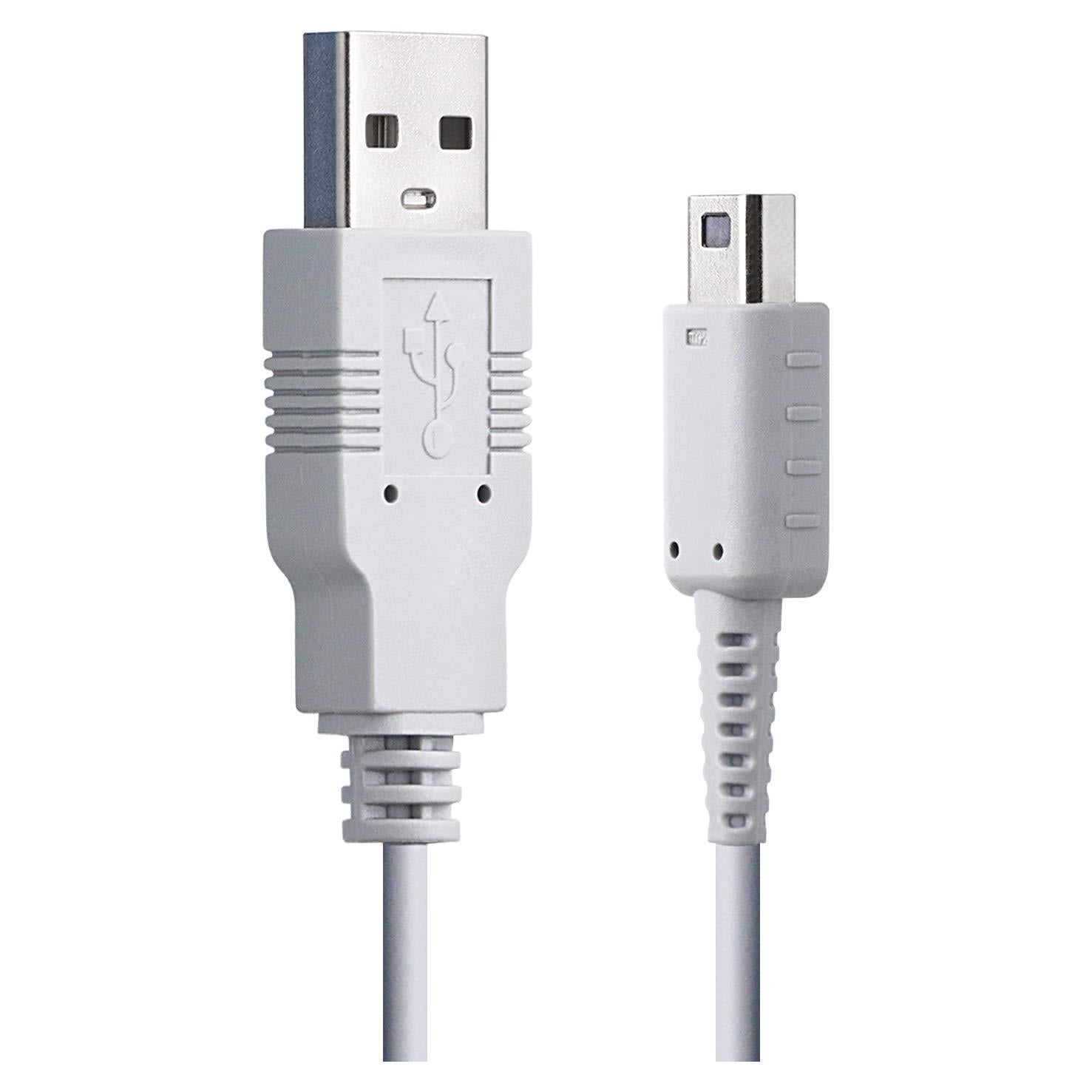 Cable de Carga USB SUNMON para Gamepad Wii U - 1m Blanco