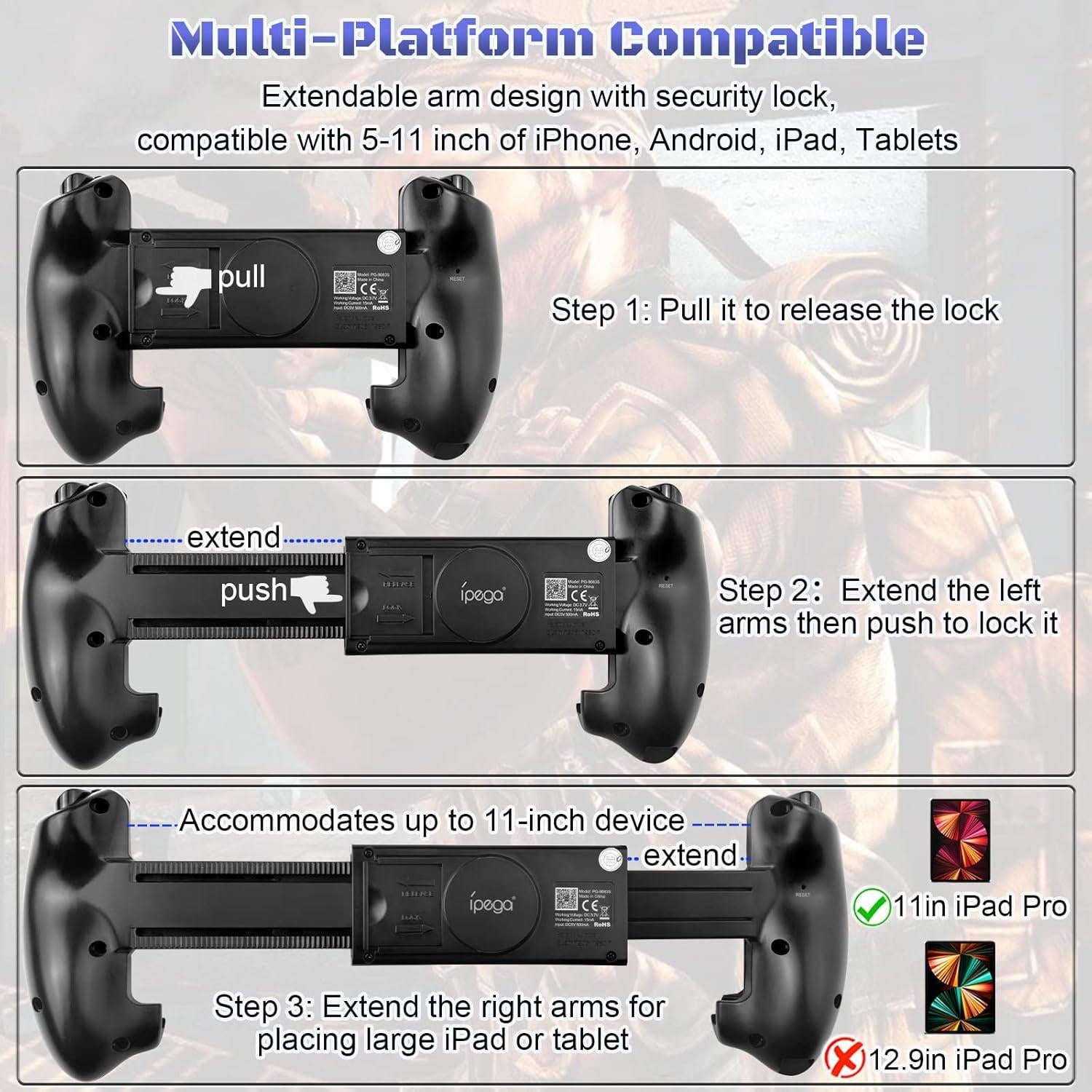 Controlador Móvil Inalámbrico Megadream para iPhone y Android