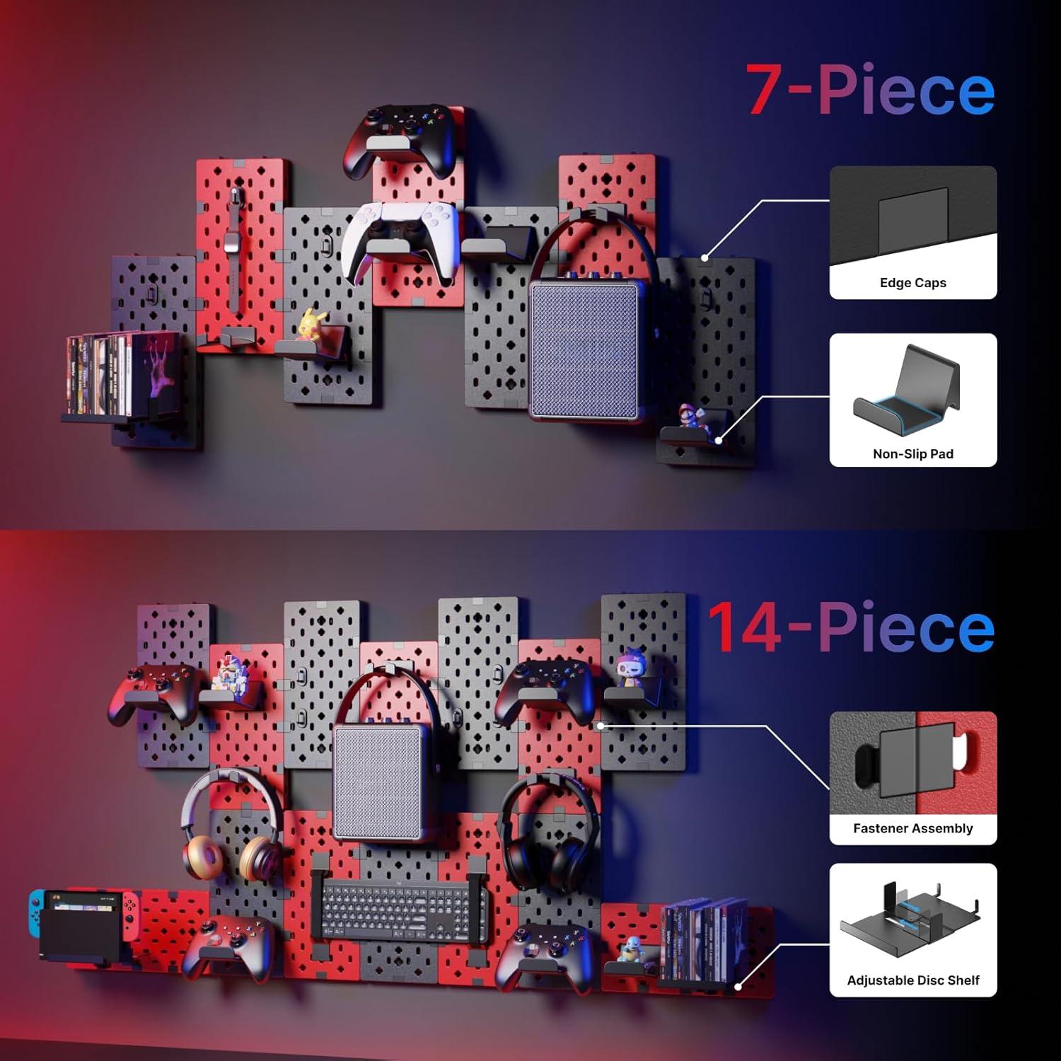 Soporte de Pared PEGZONE para Controladores y Auriculares 14 PZS