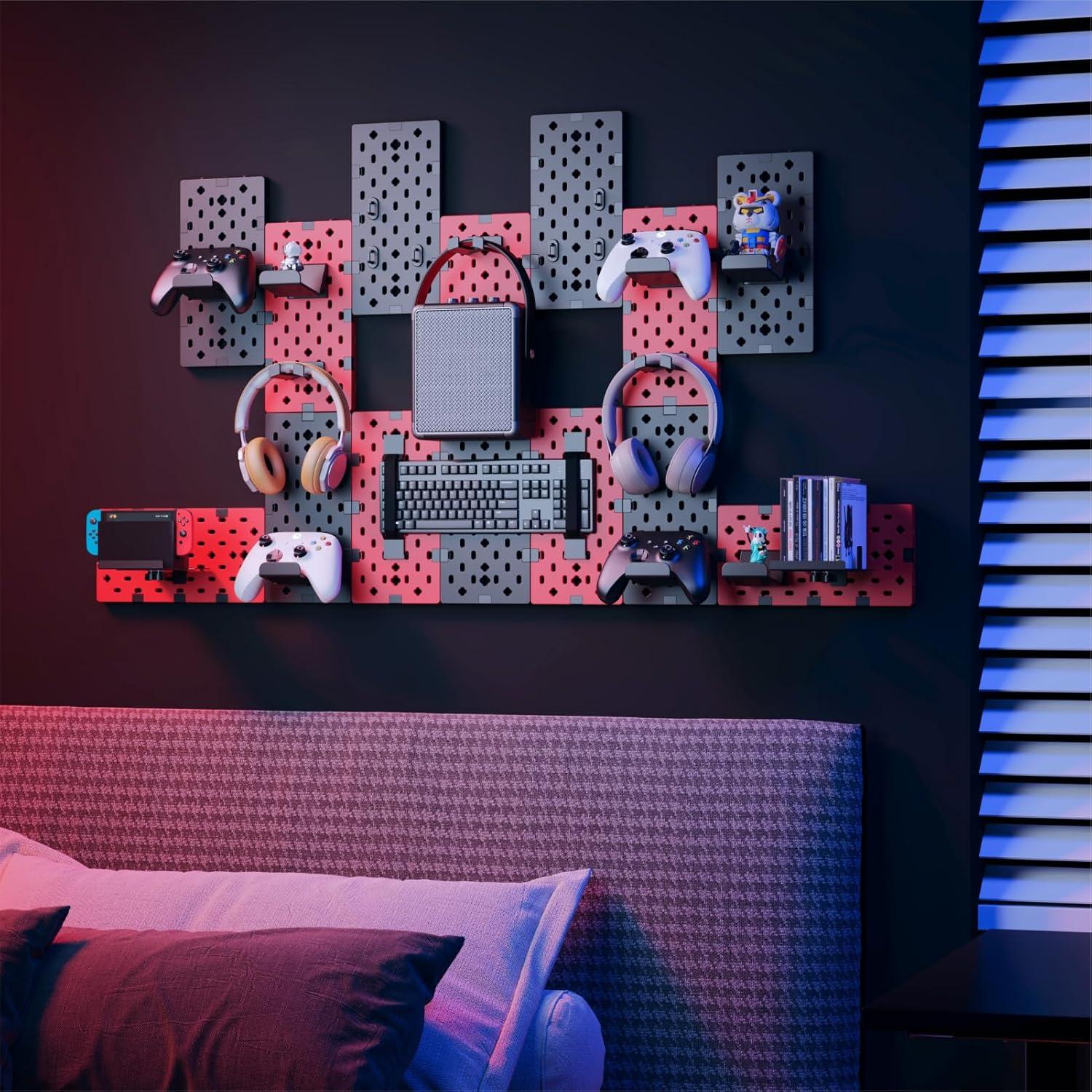 Soporte de Pared PEGZONE para Controladores y Auriculares 14 PZS