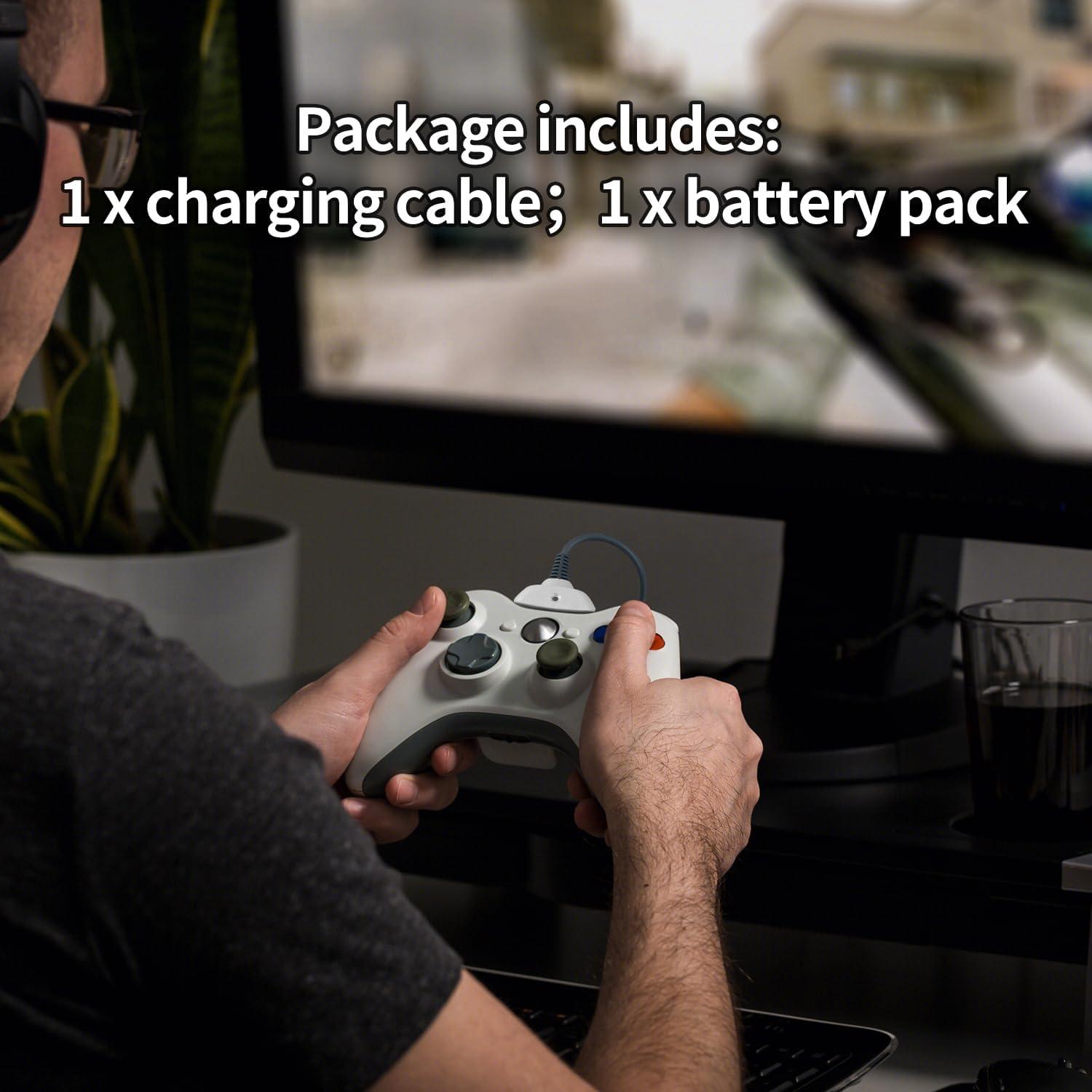 Cable de Carga USB + Batería Recargable OSTENT para Xbox 360