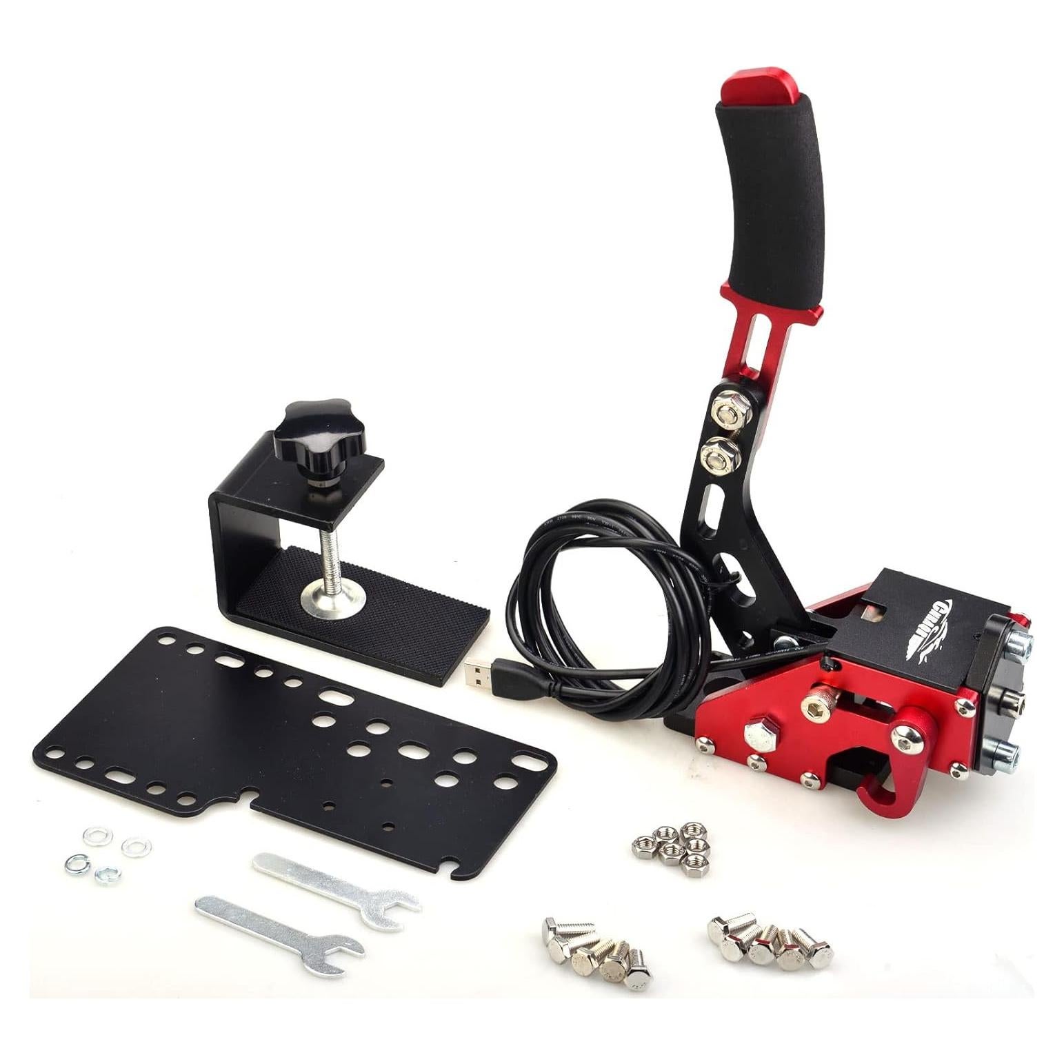 Freno de Mano USB CNRAQR Rojo para Simulador de Carreras PC