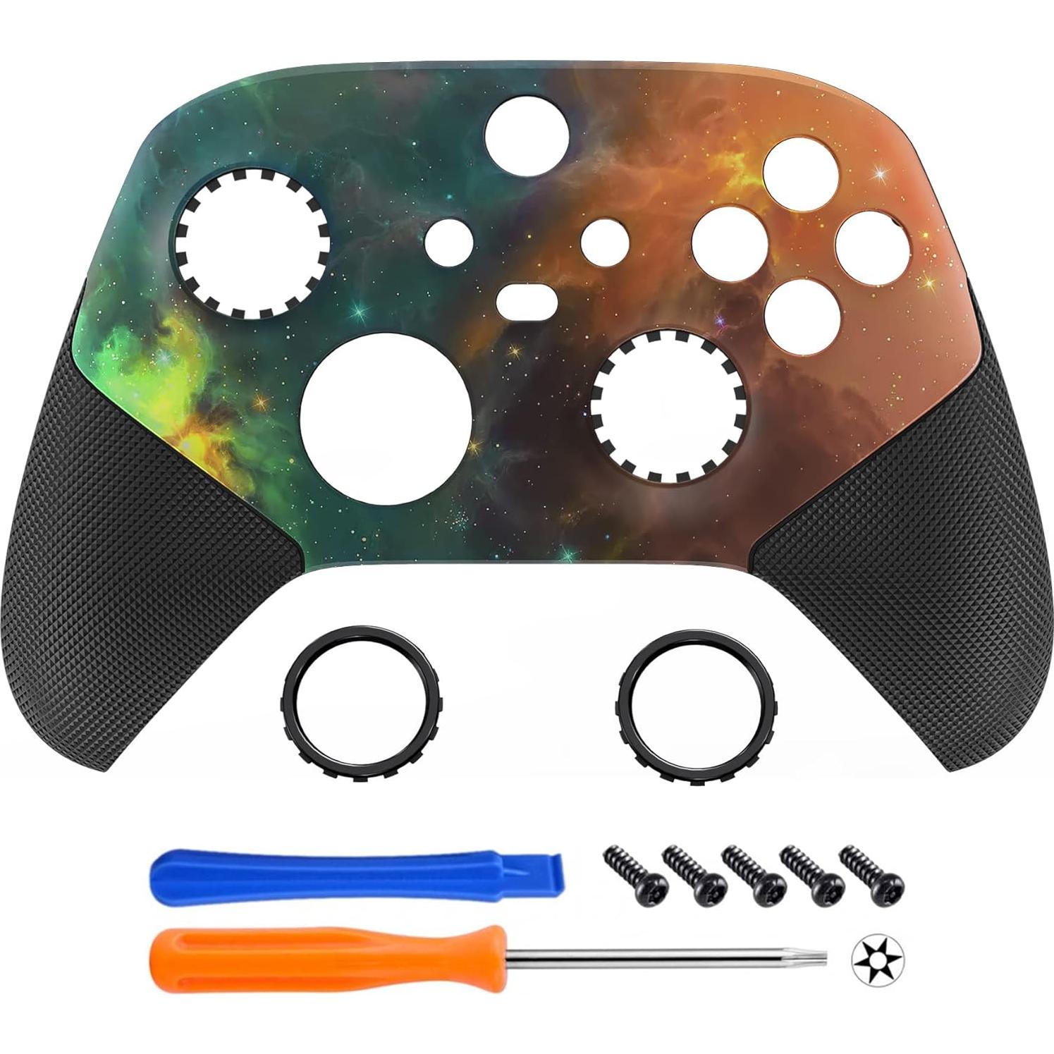 Carcasa Frontal eXtremeRate ASR para Controlador Xbox Series X/S - Agarre de Goma Naranja