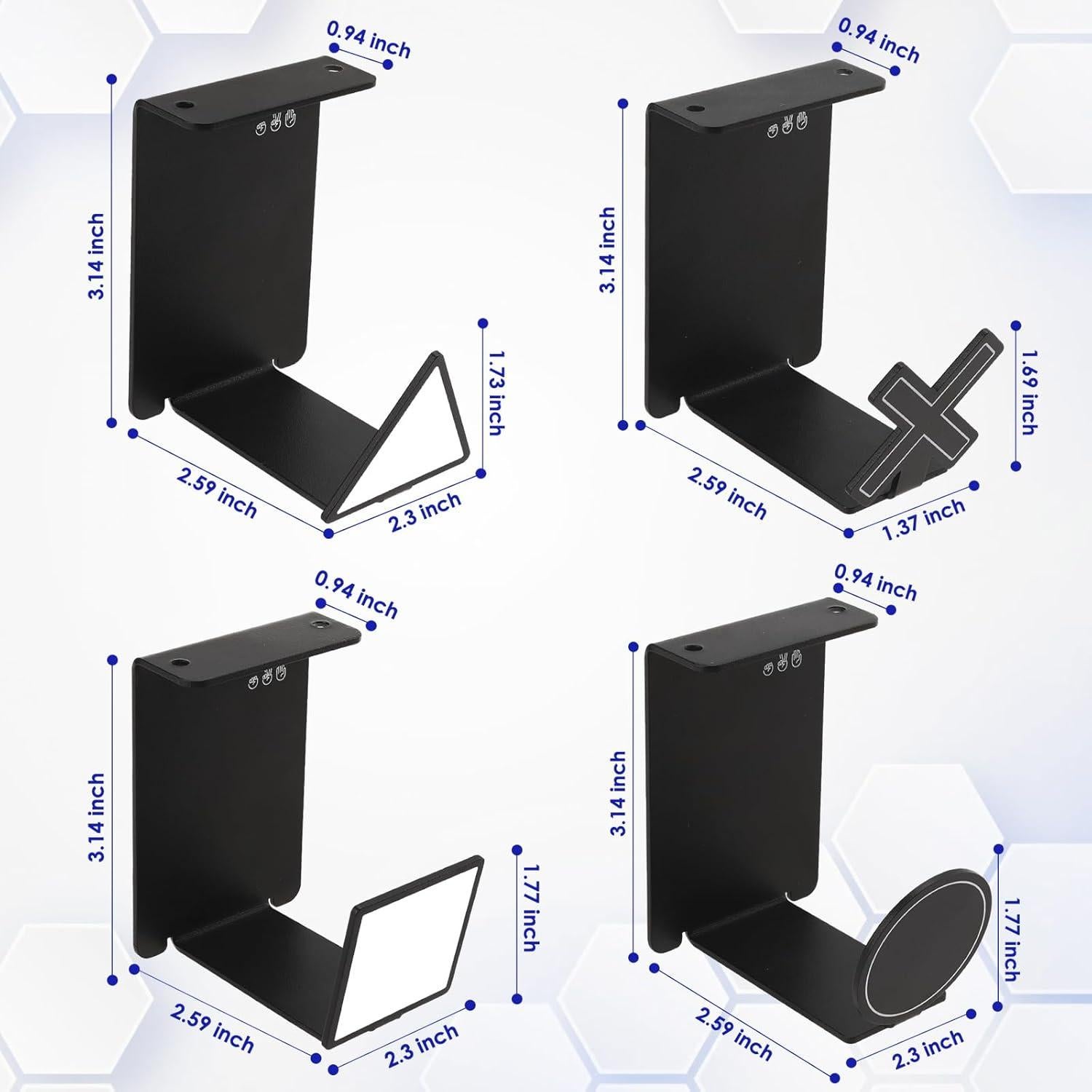 Soporte para Auriculares VKheroKV HC128 Universal con Tiras Adhesivas