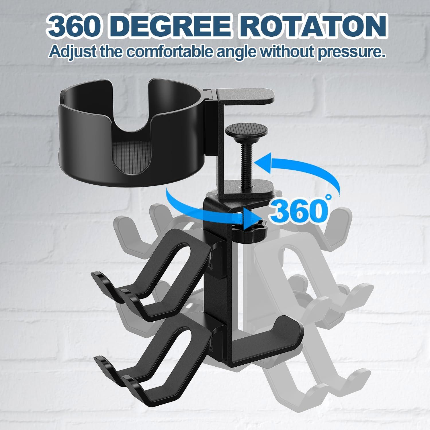 Soporte para Taza 4 en 1 POWNEW Ajustable Negro