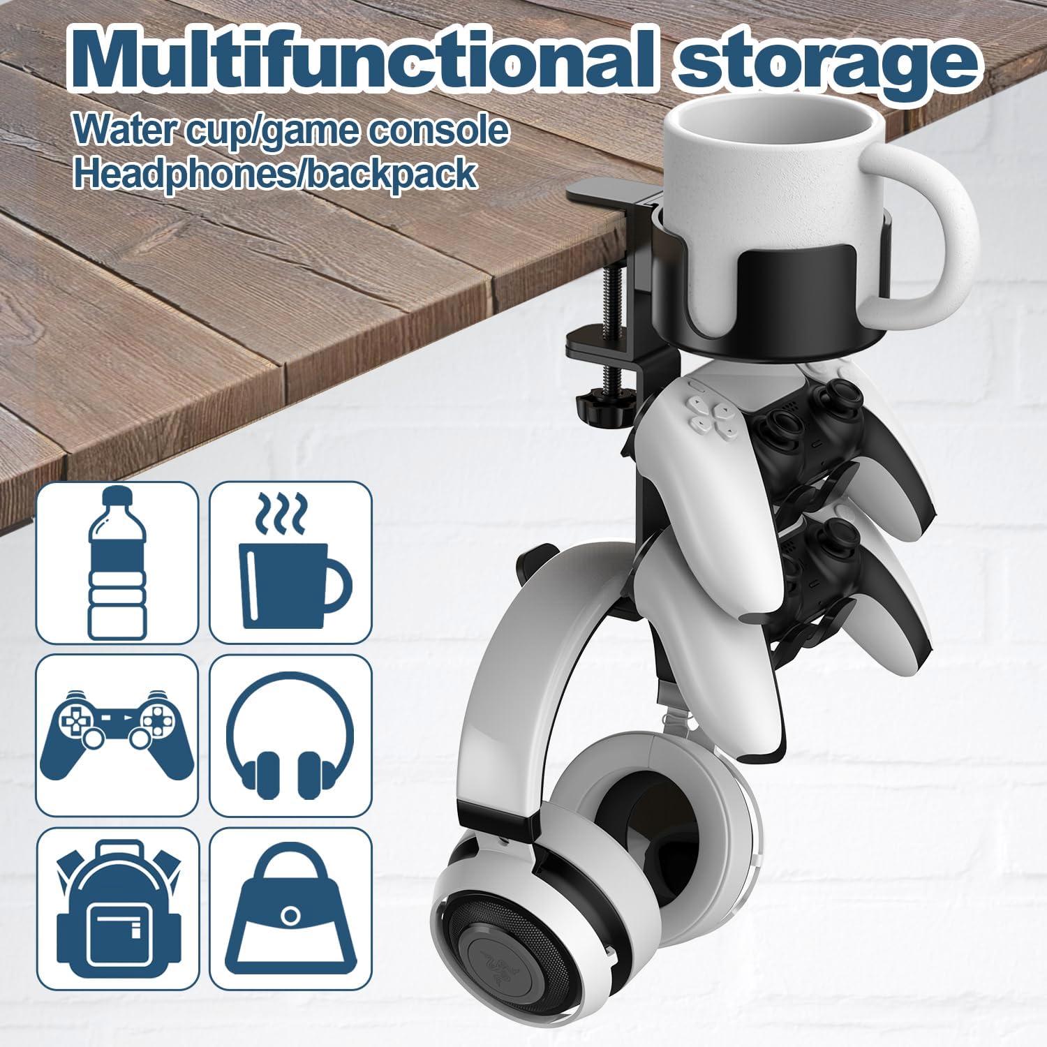 Soporte para Taza 4 en 1 POWNEW Ajustable Negro