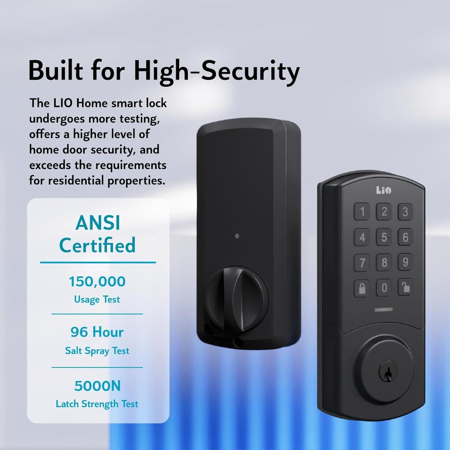 Cerradura Inteligente Lio Home A2BZ2-B WiFi Control Remoto