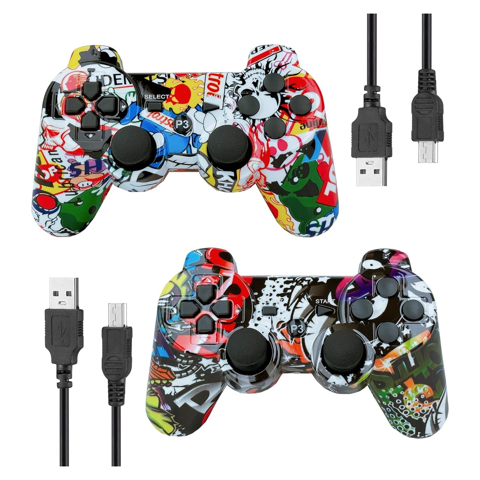 Controlador Inalámbrico PS3 eSeunLau Doble Vibración Bluetooth