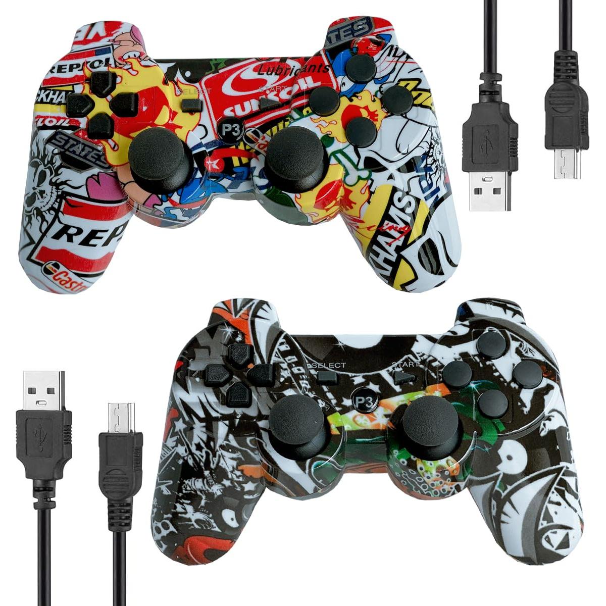 Controlador Inalámbrico PS3 eSeunLau Doble Vibración Bluetooth