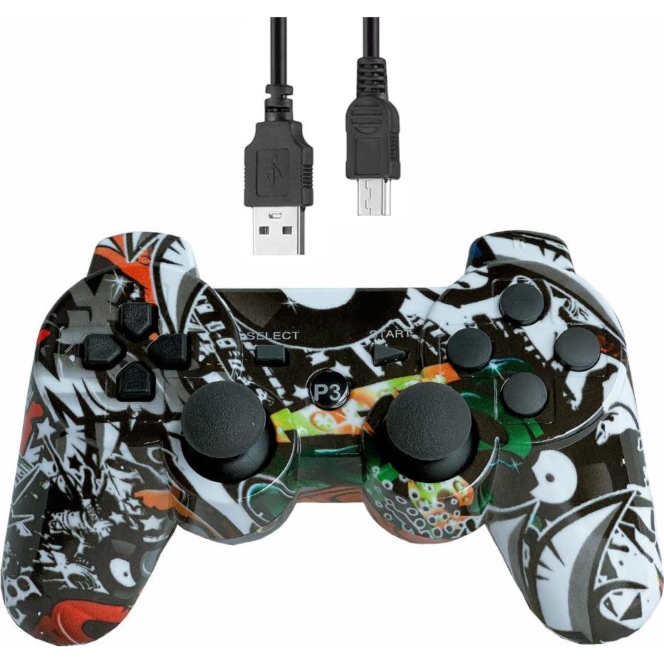 Controlador Inalámbrico PS3 eSeunLau Doble Vibración Bluetooth