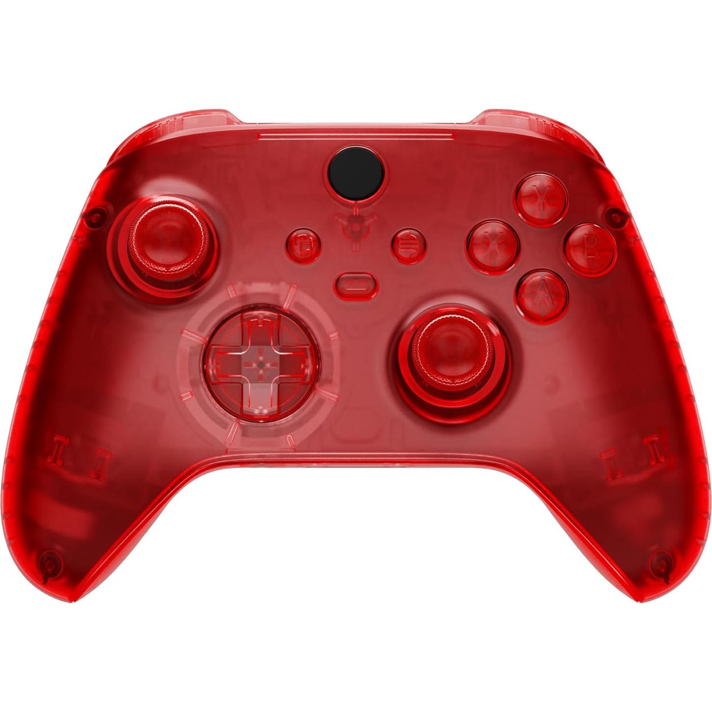 Carcasa Completa eXtremeRate para Controlador Xbox Series X/S Rojo Transparente