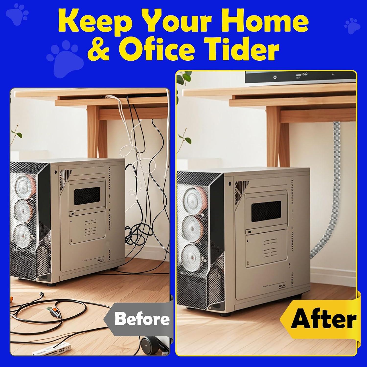 Protector de Cables para Mascotas UOMTFAI 3.05m Gris