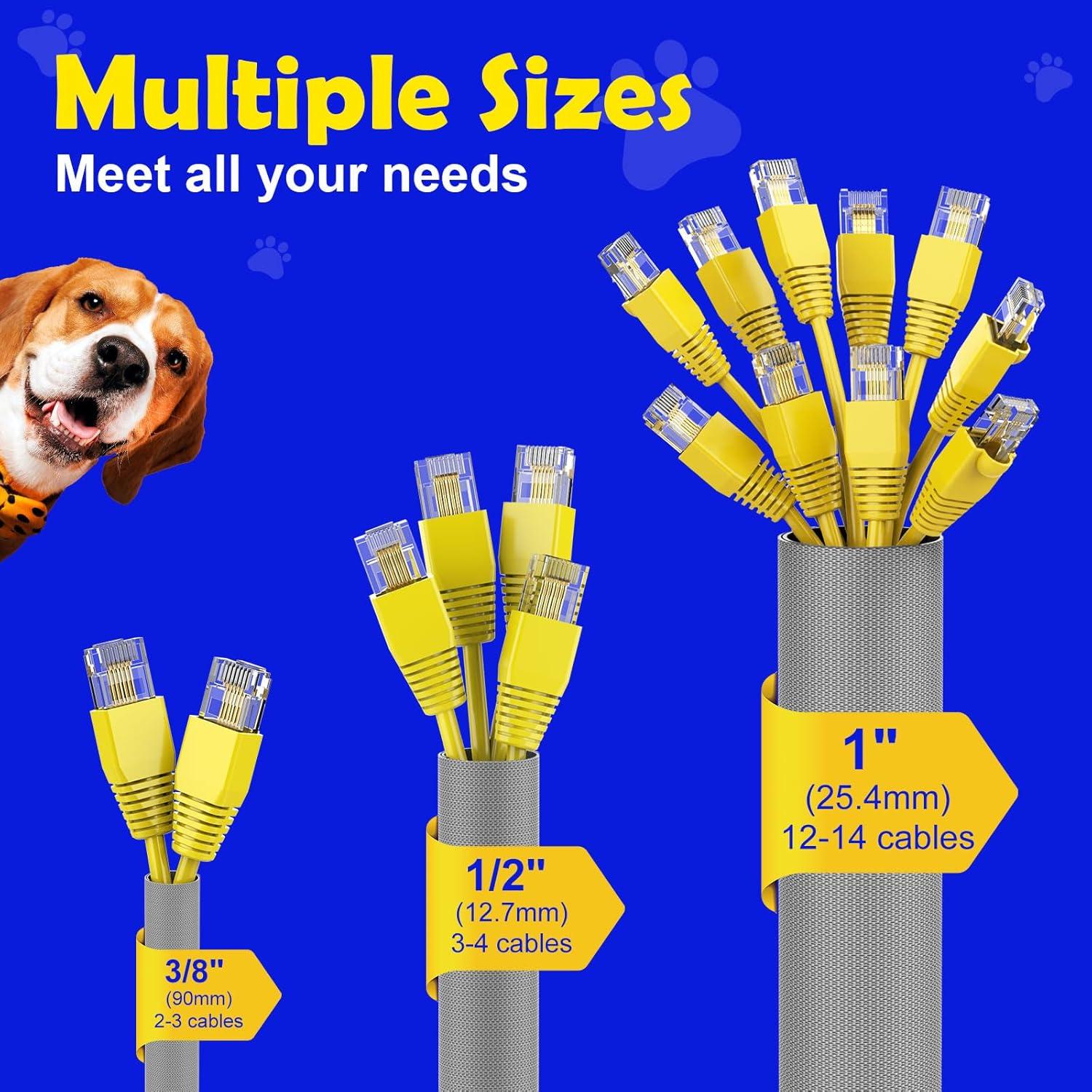 Protector de Cables para Mascotas UOMTFAI 3.05m Gris