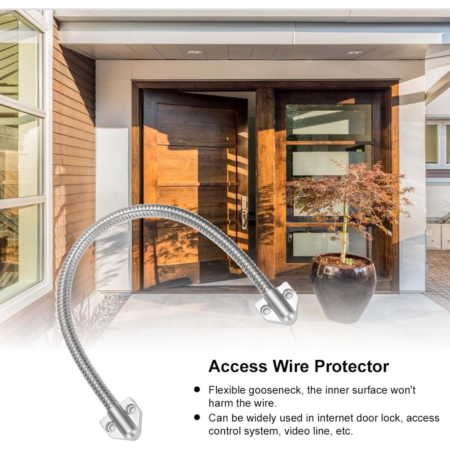 Bucle de puerta blindado Yosoo Health Gear 3 piezas acero inoxidable