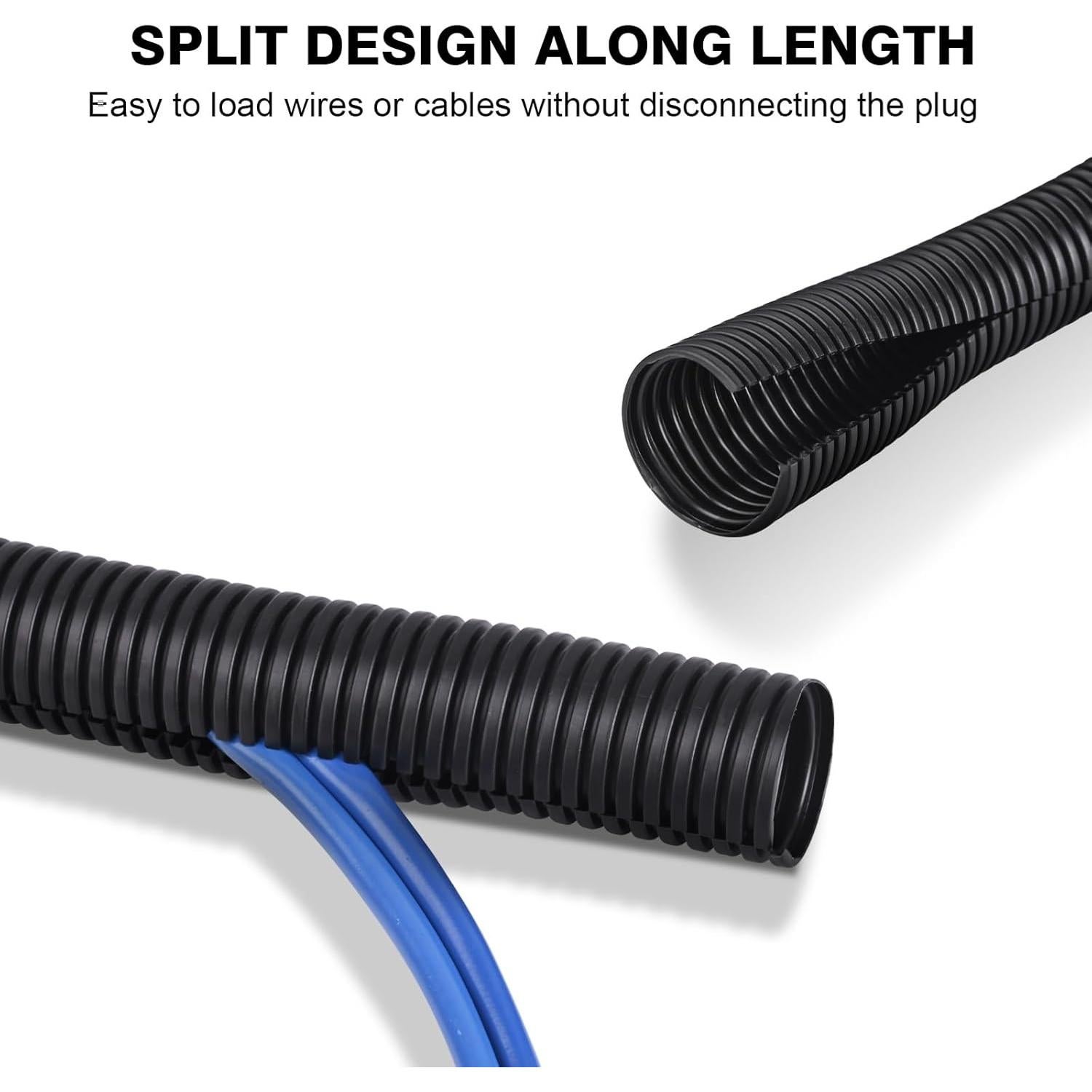 Tubo de Loom Retardante de Llama CrocSee 7.62m x 1.27cm Negro