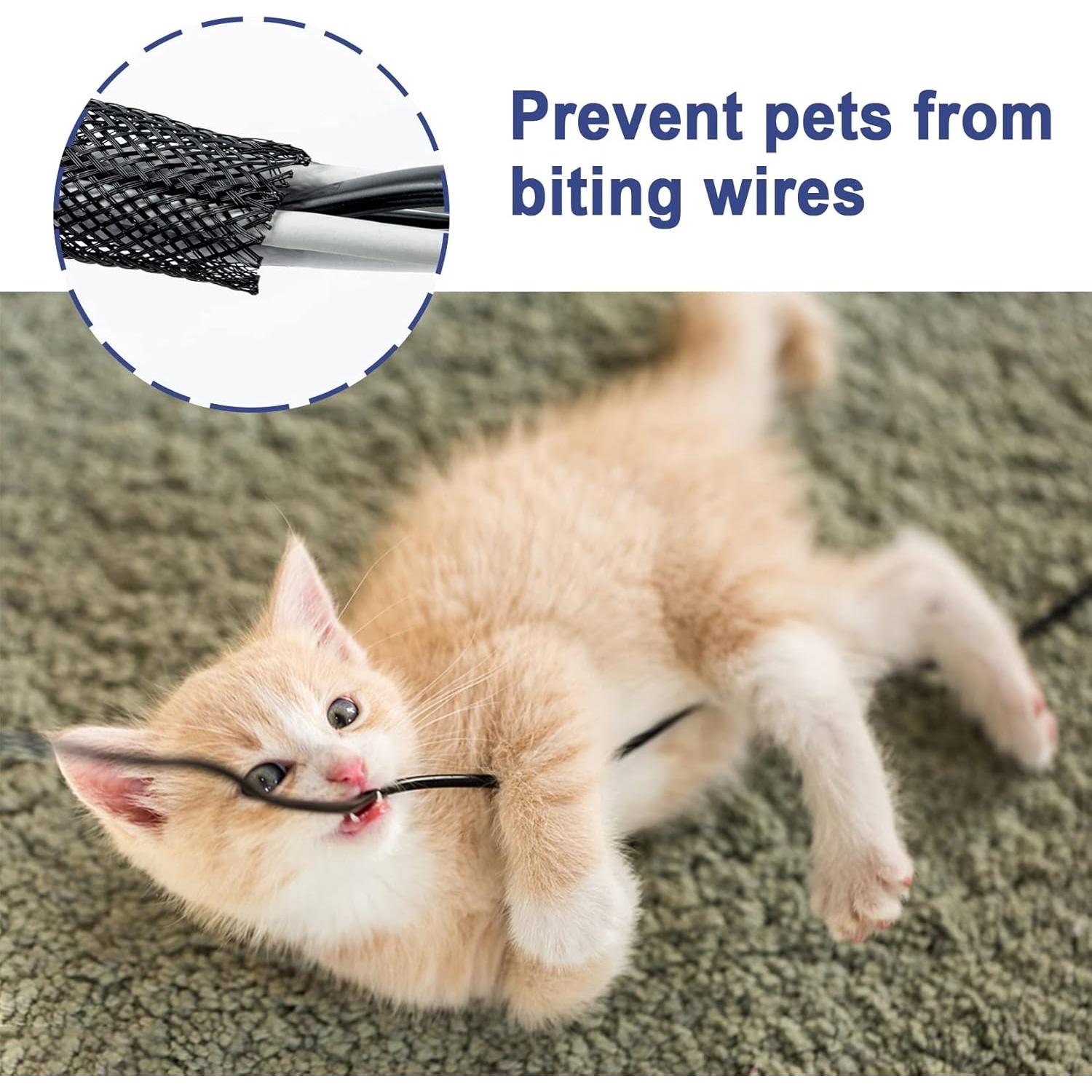 Funda de Cable Trenzada Expandible Besteek 7.62m 1/2" y 1/4"