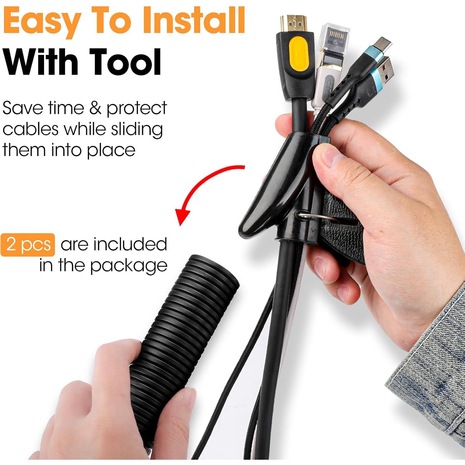 Tubo de Loom de Alambre 1" YesBes 12.19m Negro