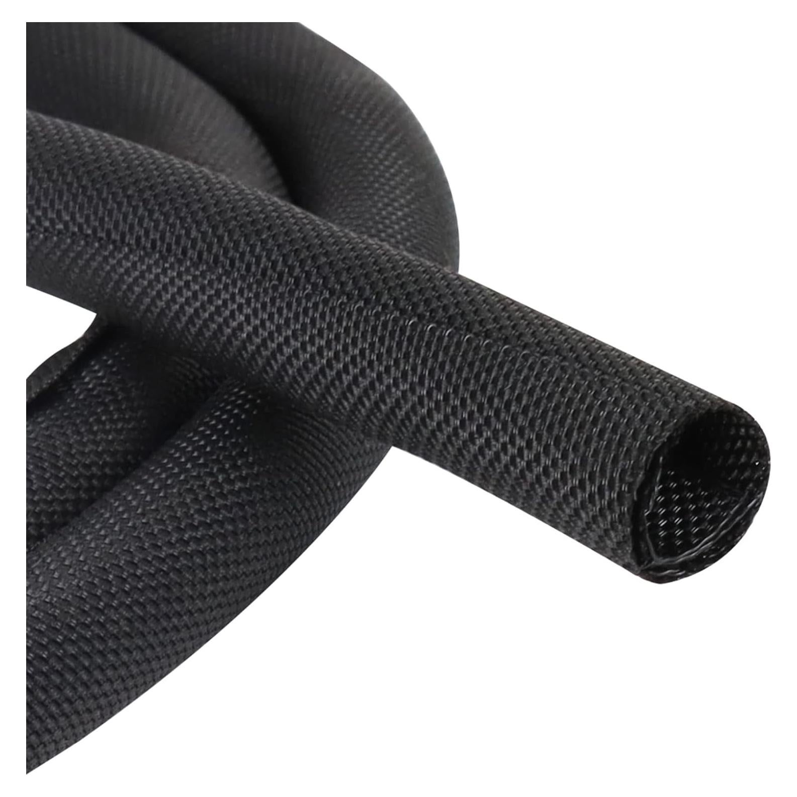 Manga de Gestión de Cables Trenzada Buyuneed 3.66m Negra