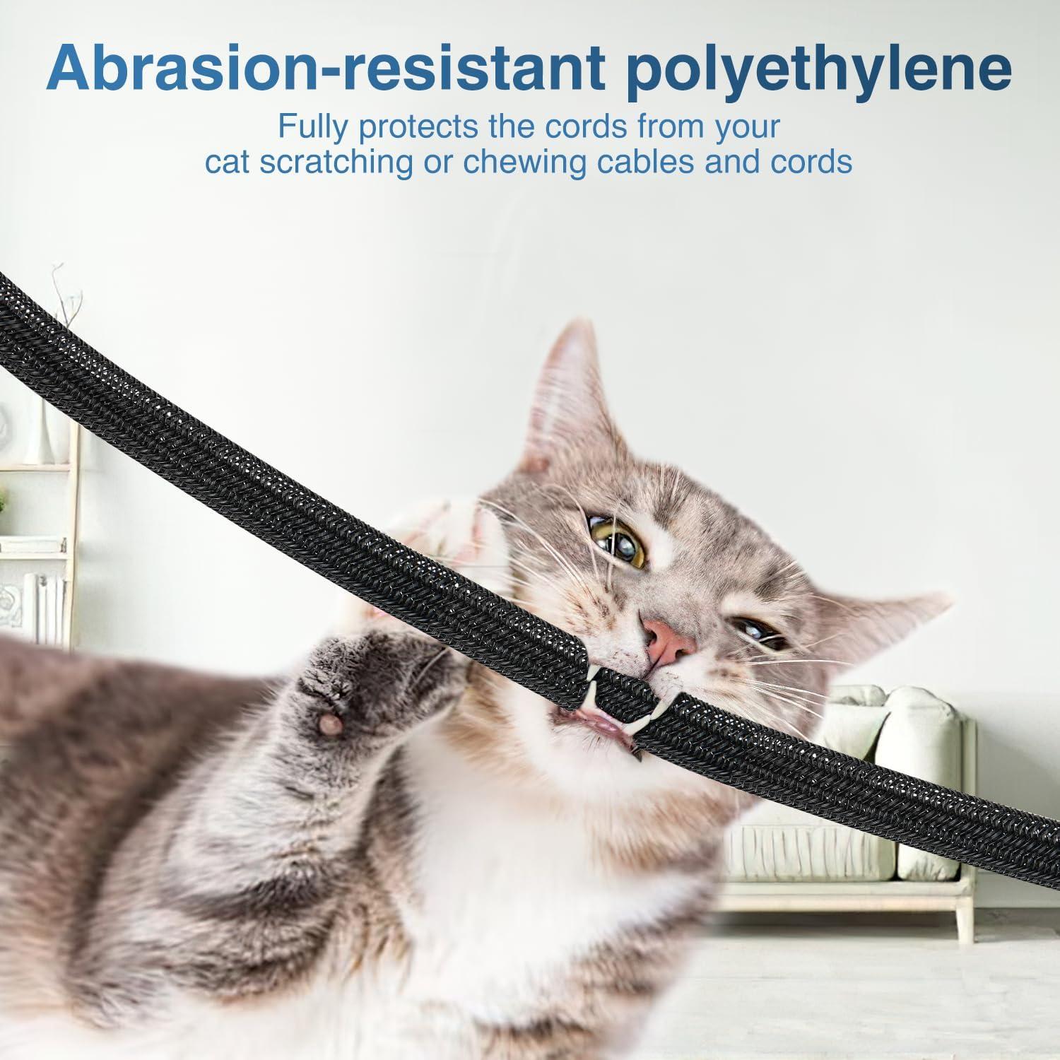 Manga de Cable Nilight 7.62m x 1.27cm Negra Autoadhesiva