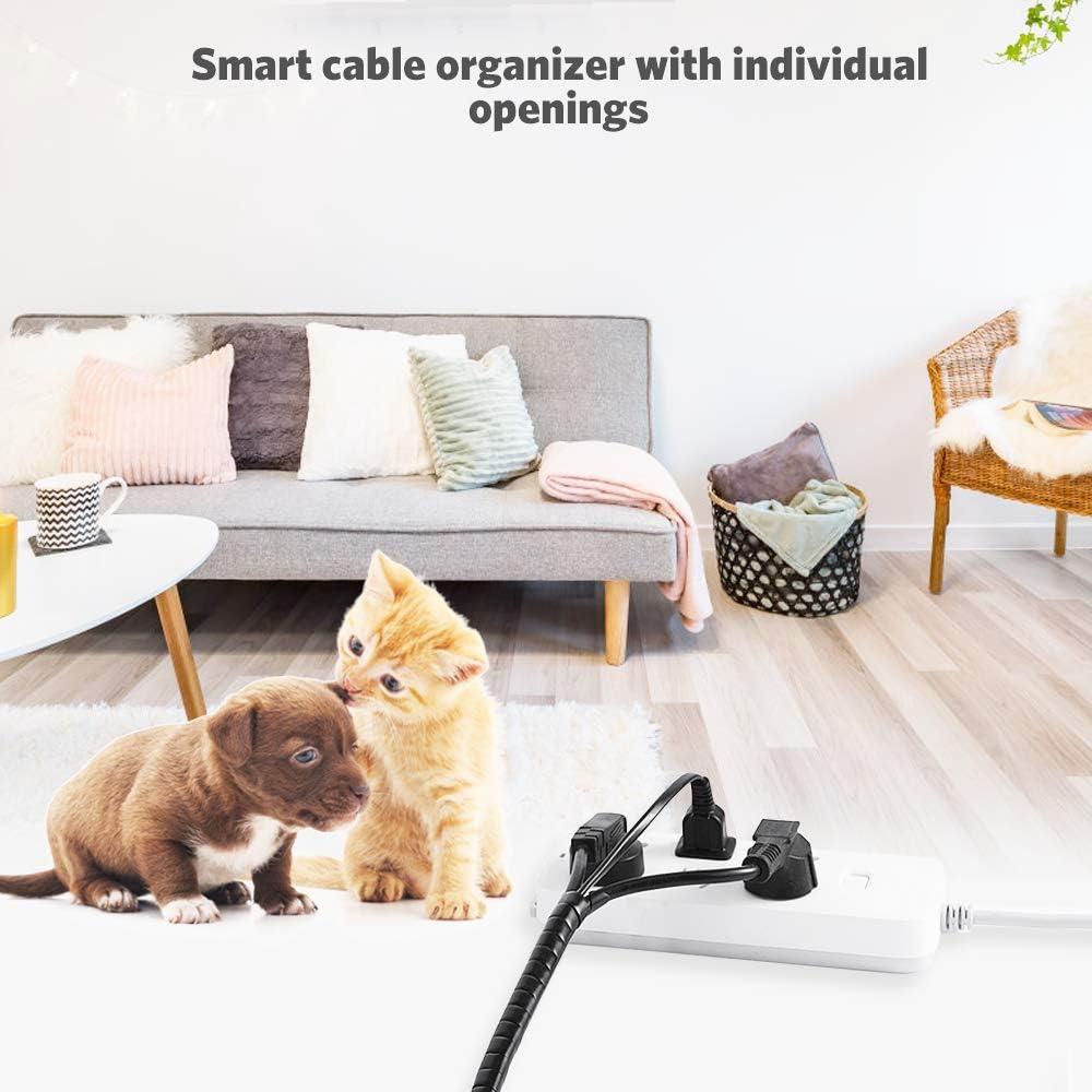 Envoltura de Cable Espiral AGPTEK 10m 2-Pack Flexible y Duradera