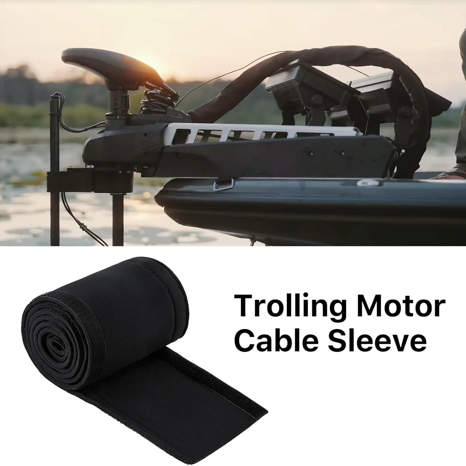 Manga de Cable para Motor de Trolling MJFSGYO 152.4 cm Negro