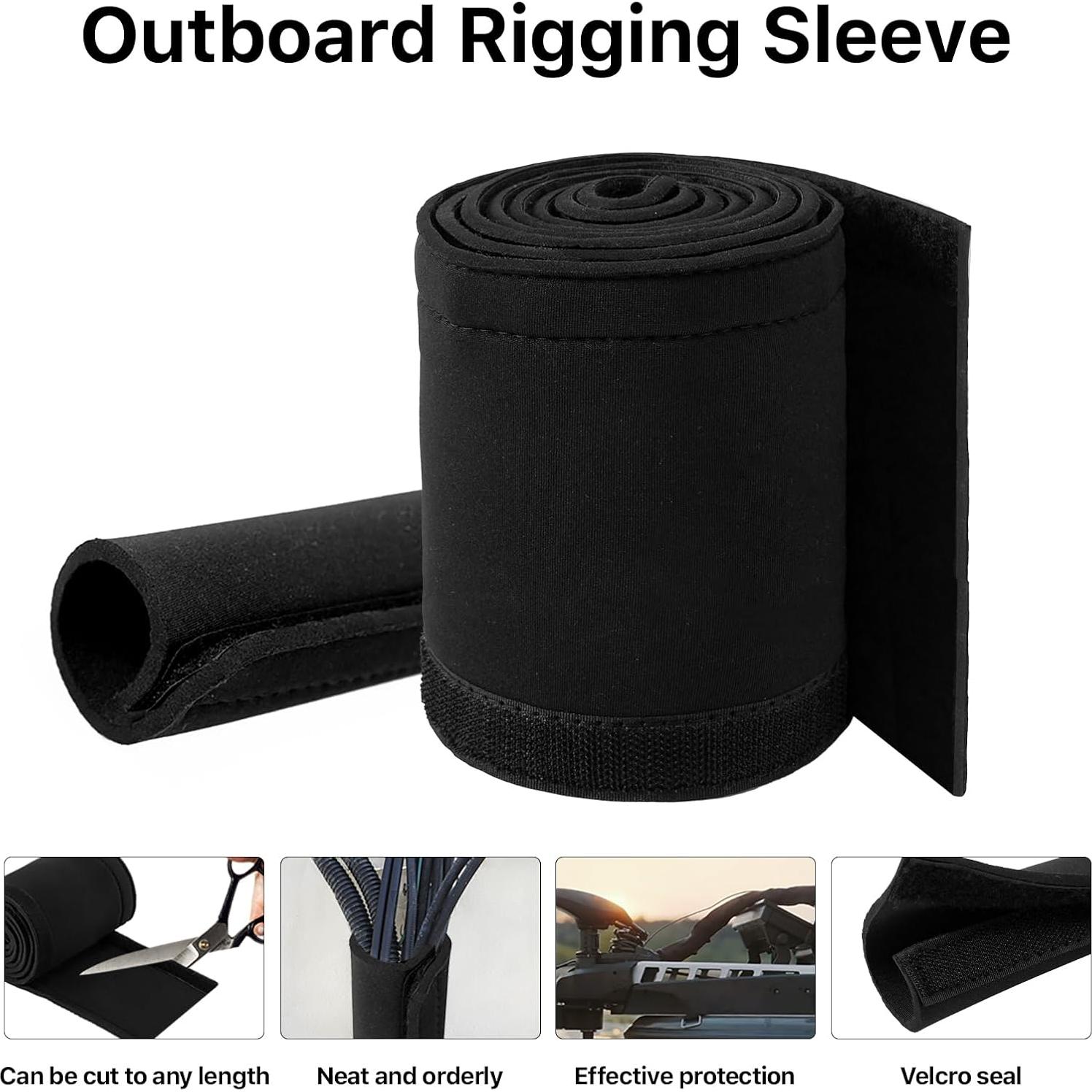 Manga de Cable para Motor de Trolling MJFSGYO 152.4 cm Negro