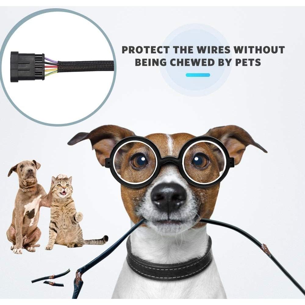 Protector de Cable 3.05 m 6.35 mm Ilhan Global Trade Negro