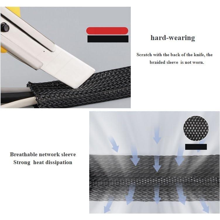 Protector de Cable 3.05 m 6.35 mm Ilhan Global Trade Negro