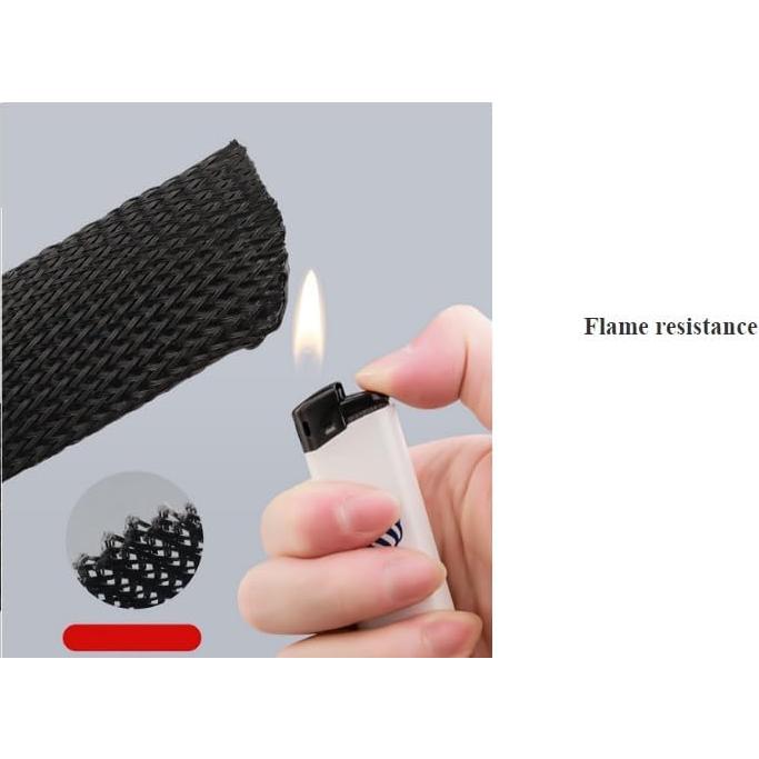 Protector de Cable 3.05 m 6.35 mm Ilhan Global Trade Negro