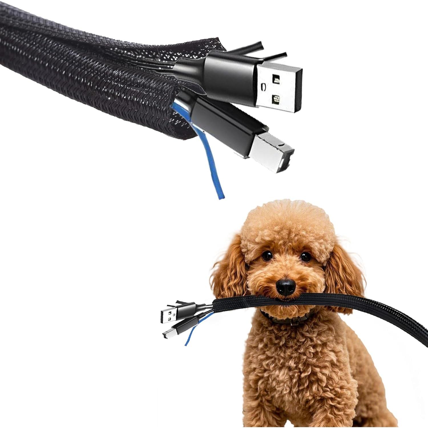 Protector de Cable 3.05 m 6.35 mm Ilhan Global Trade Negro