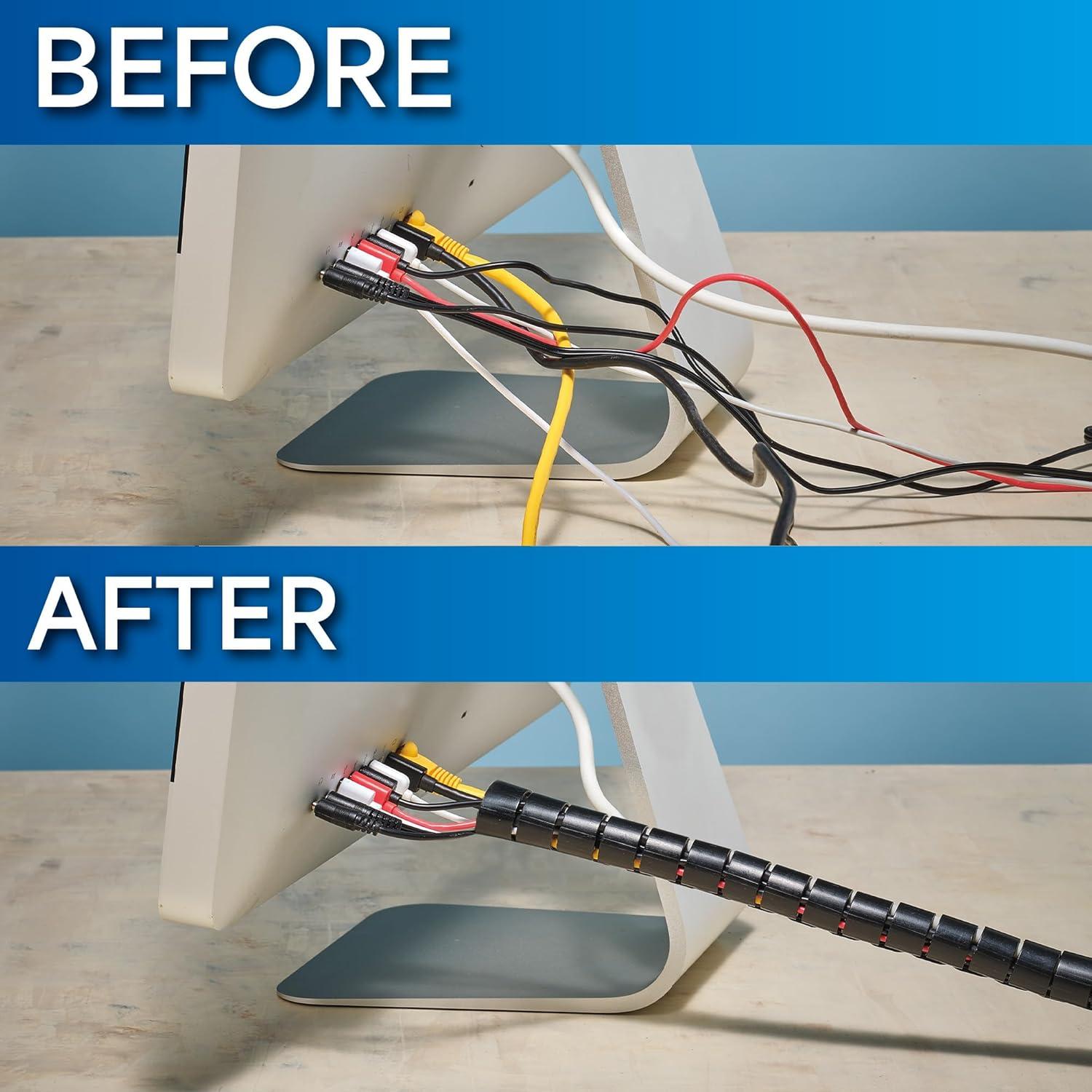 Organizador de Cables Cable Keeper 10 Pies Ajustable Reutilizable