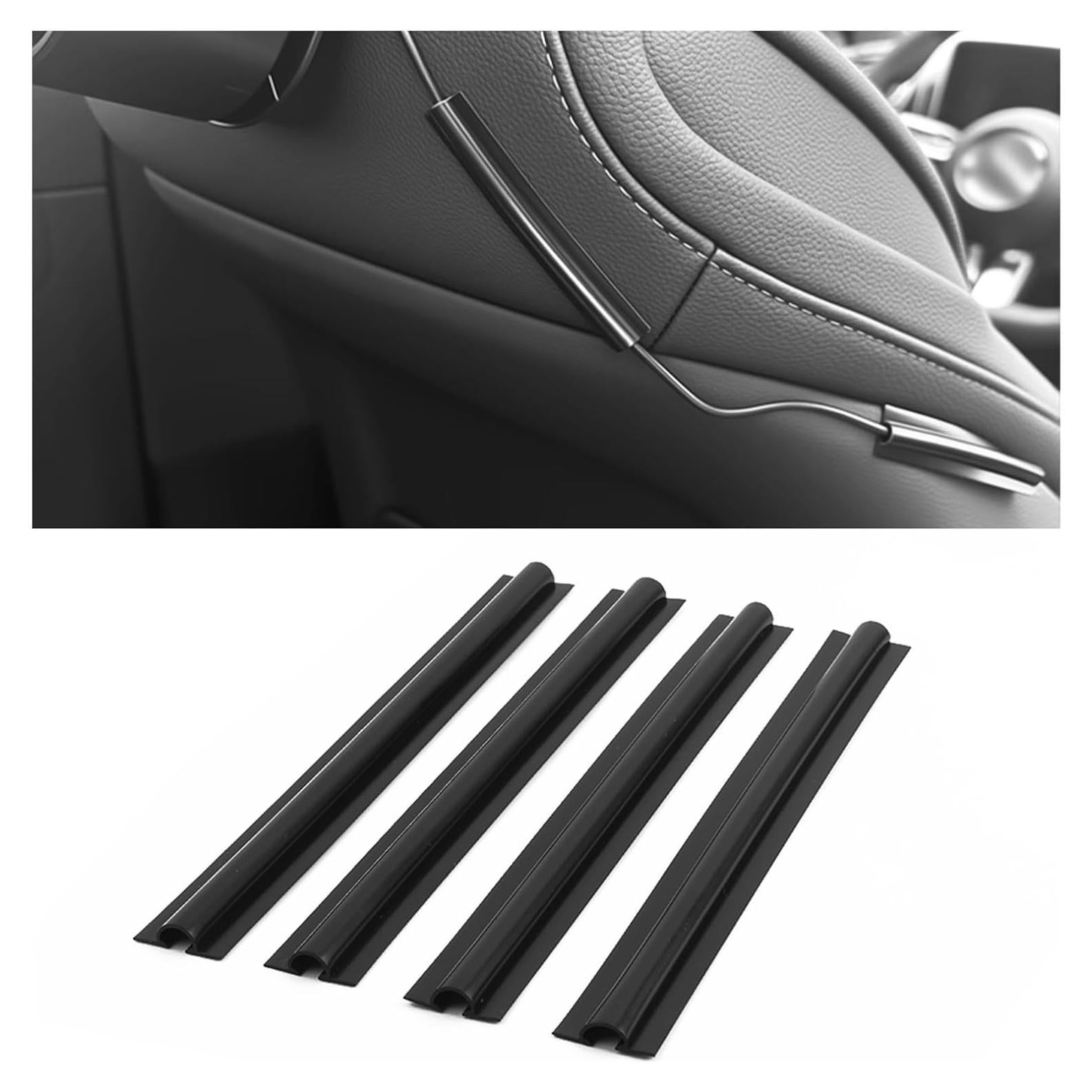 Manga de Gestión de Cables para Automóvil Figpade 4PCS Adhesiva