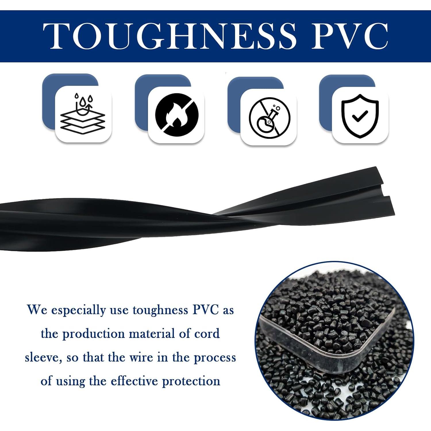 Manga de Gestión de Cables para Automóvil Figpade 4PCS Adhesiva