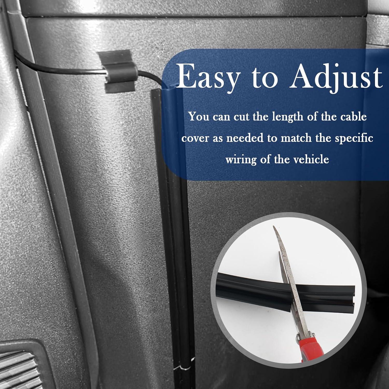 Manga de Gestión de Cables para Automóvil Figpade 4PCS Adhesiva