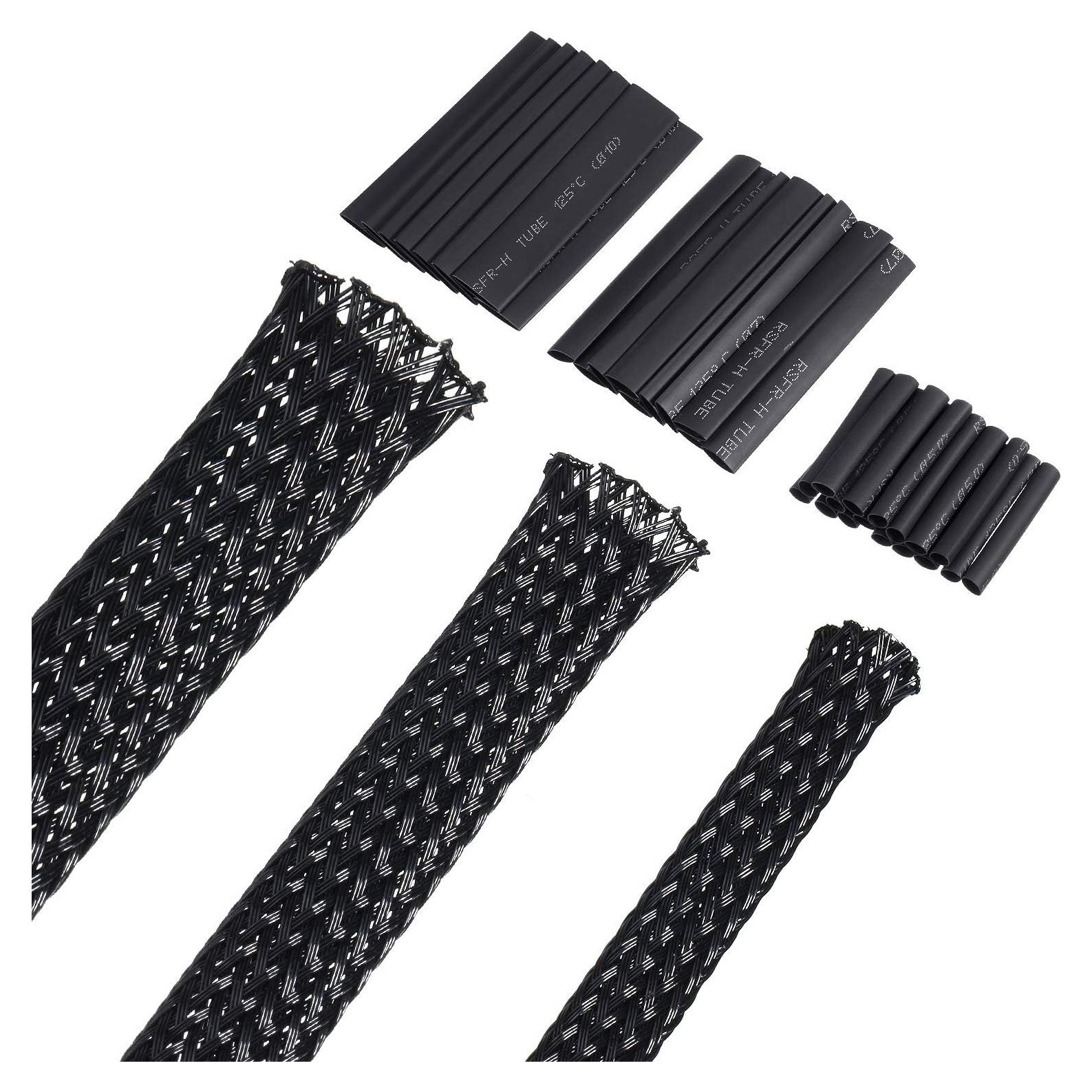 Manga de Cable Trenzada Expandible Boao 15.24m Negro 3 Tamaños