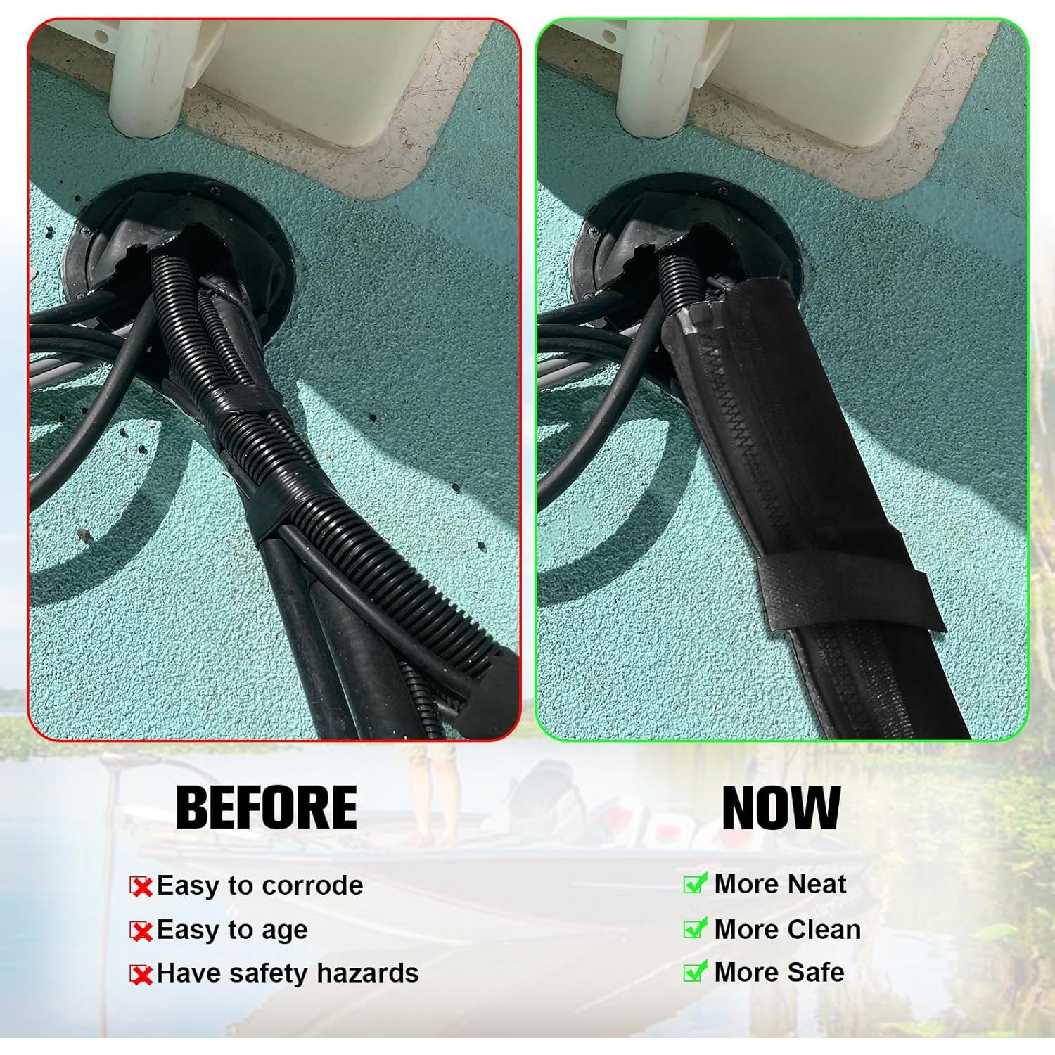 Manga de Cable MASION para Motor de Arrastre 121.92 cm Negra