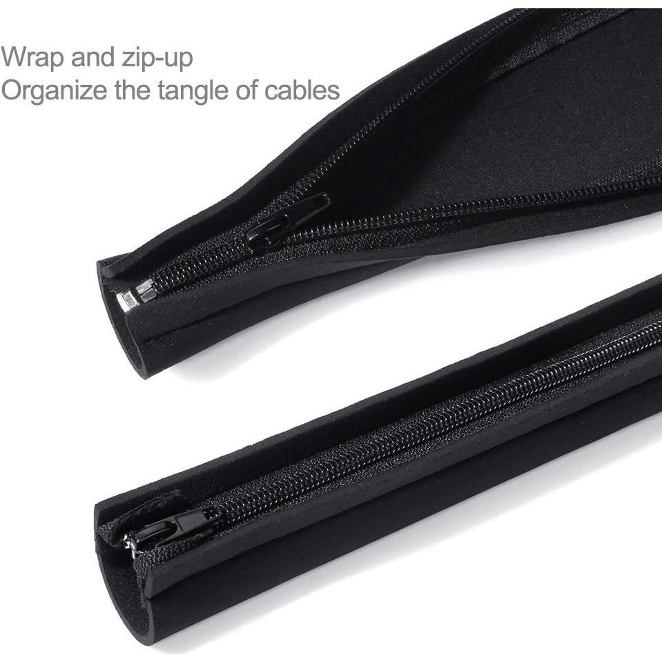 Manga de Gestión de Cables JOTO 40" (101.6 cm) - 2 Piezas Negro