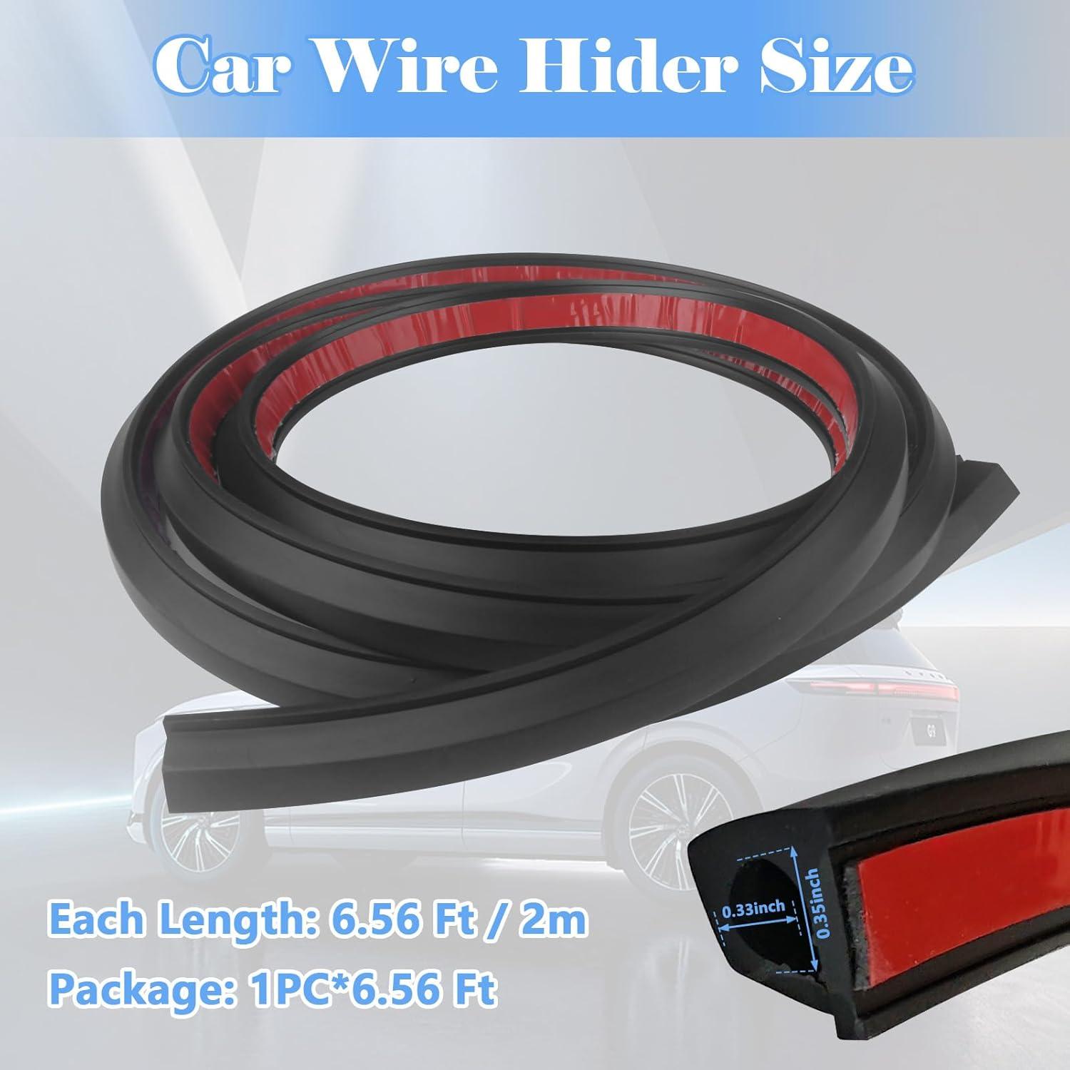 Cubierta de Cable de Coche Luojiedejinbiao 2m Autoadhesiva Negra