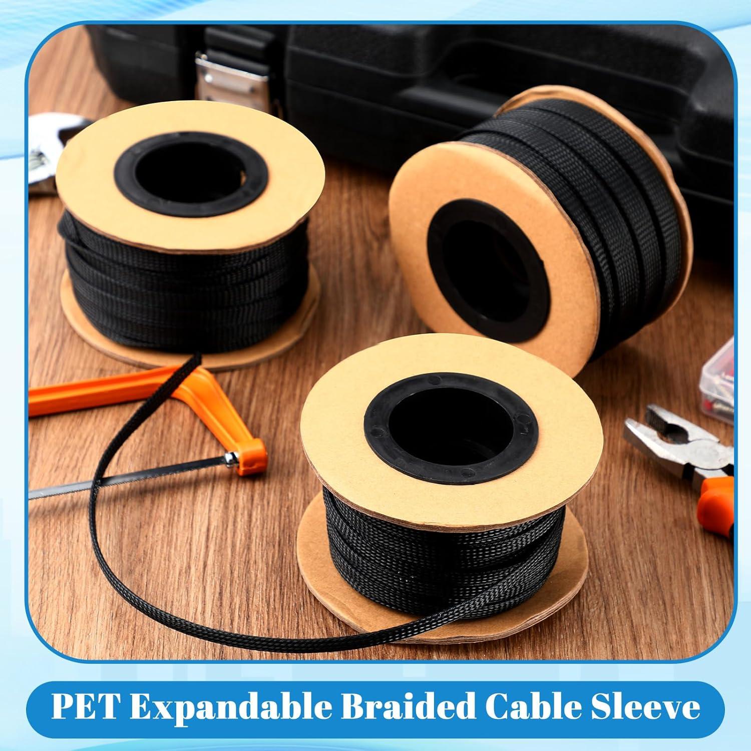 Manguera Trenzada Pangda 91.44m 1.27cm Negro para Cables