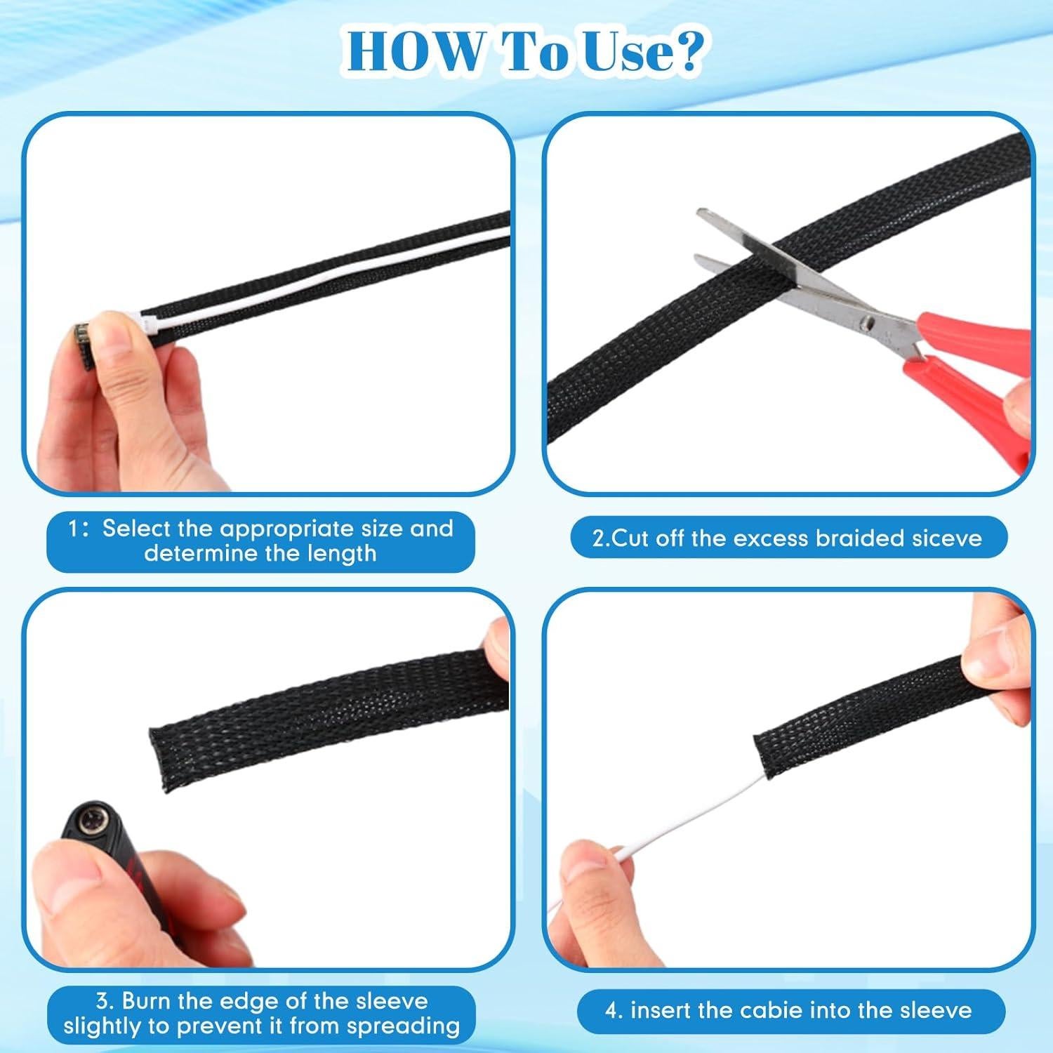 Manguera Trenzada Pangda 91.44m 1.27cm Negro para Cables