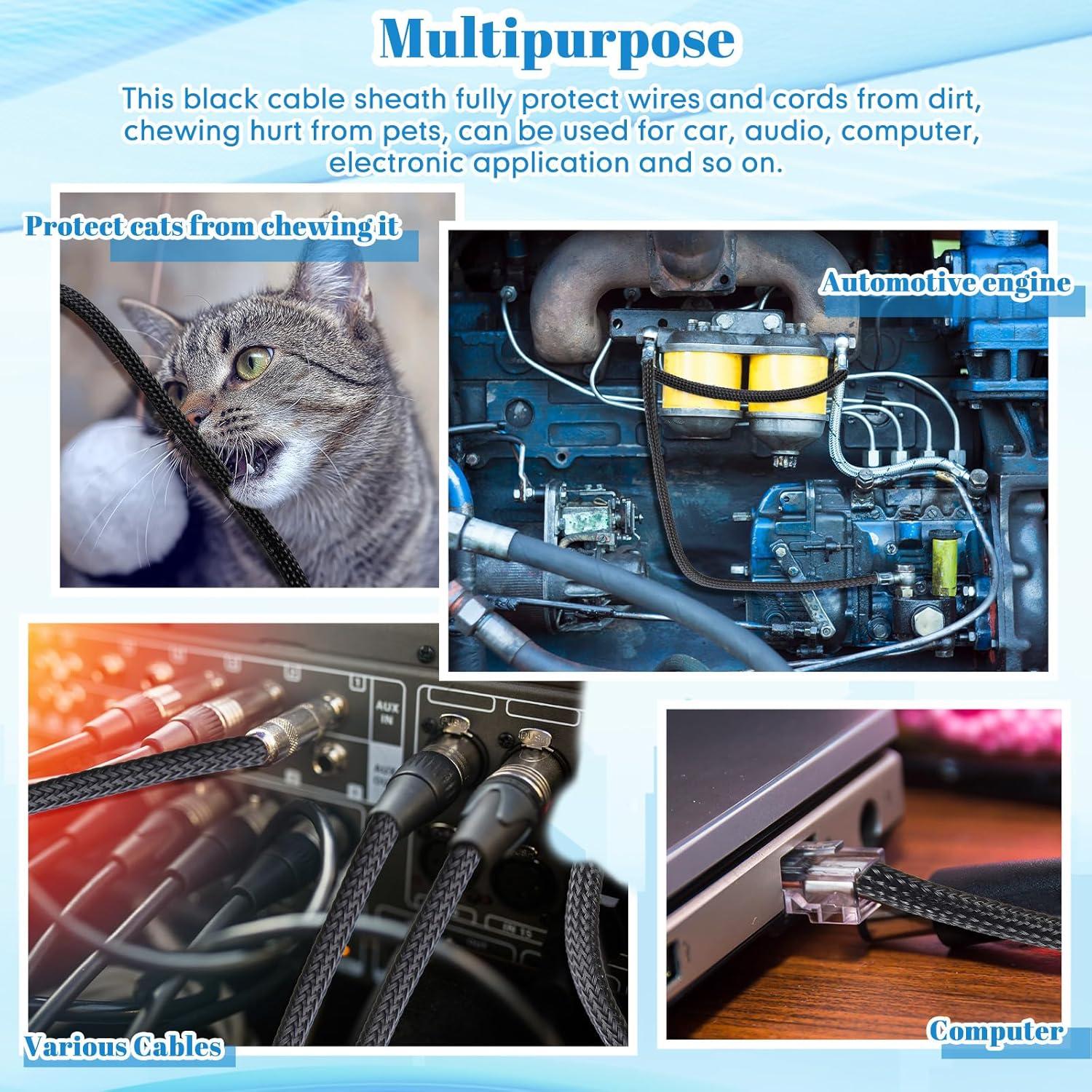 Manguera Trenzada Pangda 91.44m 1.27cm Negro para Cables