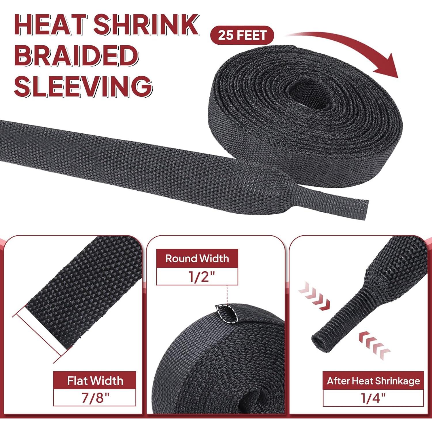 Manga Trenzada Termoretráctil BuyUneed 12.7mm x 7.62m