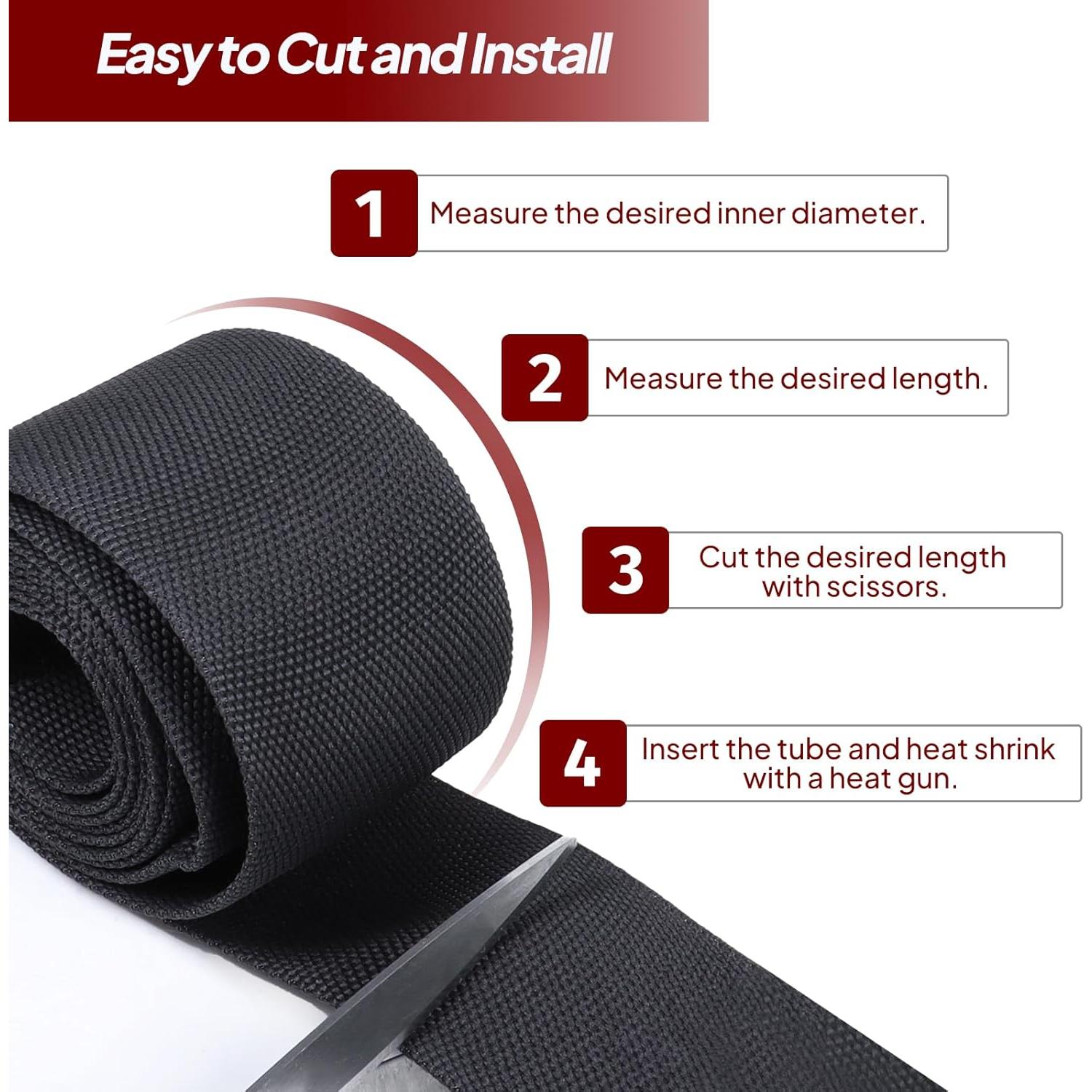 Manga Trenzada Termoretráctil BuyUneed 3/8" x 4m Resistente