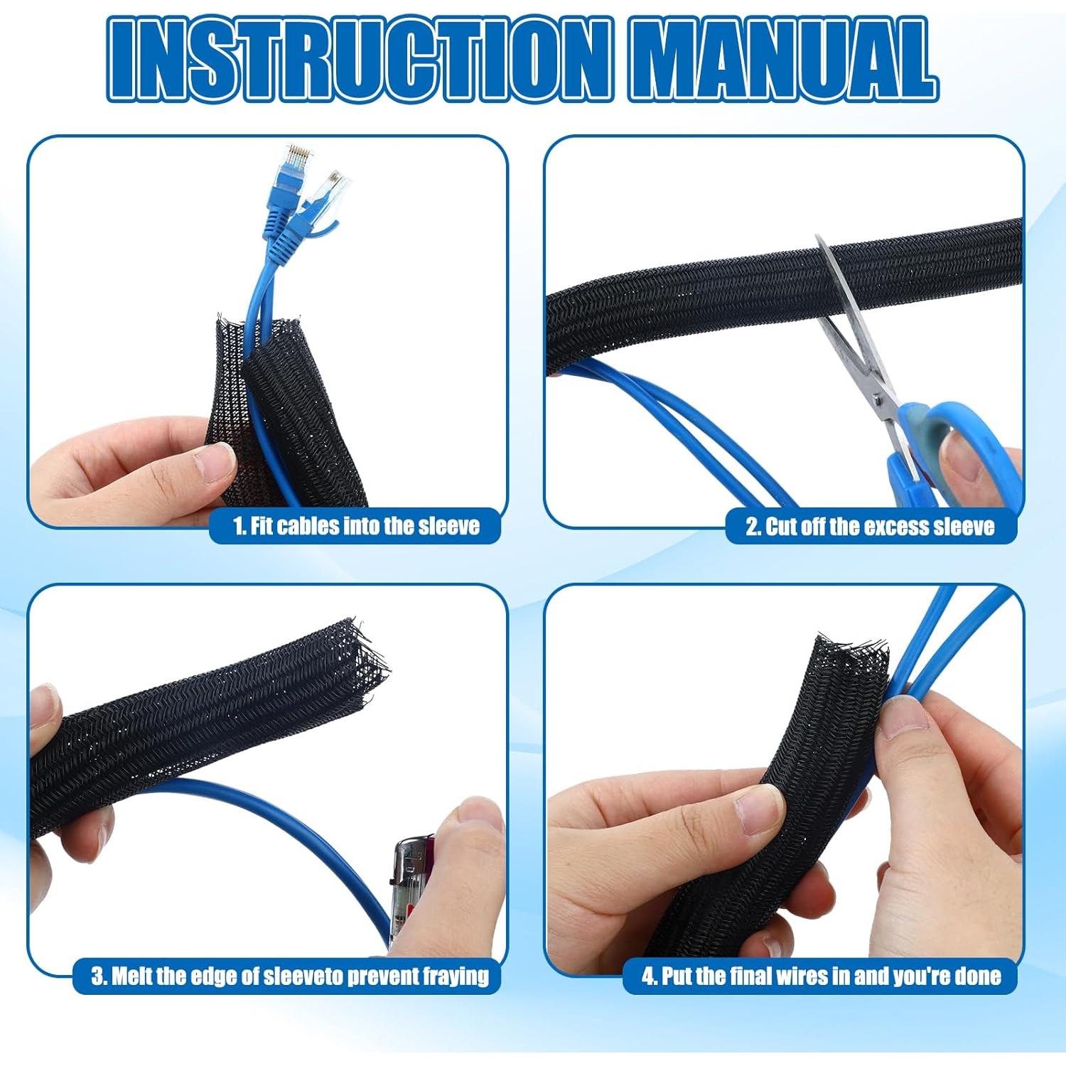 Tubo de Loom Pangda 15.24 m Ignífugo 1.27 cm para Cables