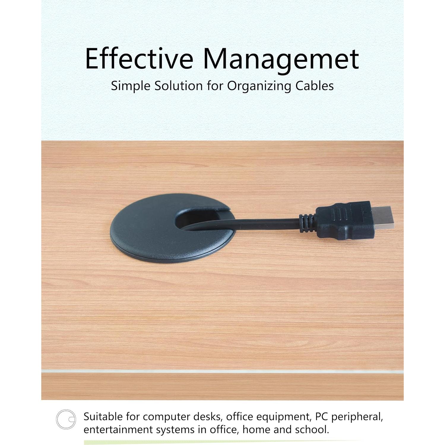 Kit de Grommets para Escritorio Bicafa 50mm + Sierra de Agujeros