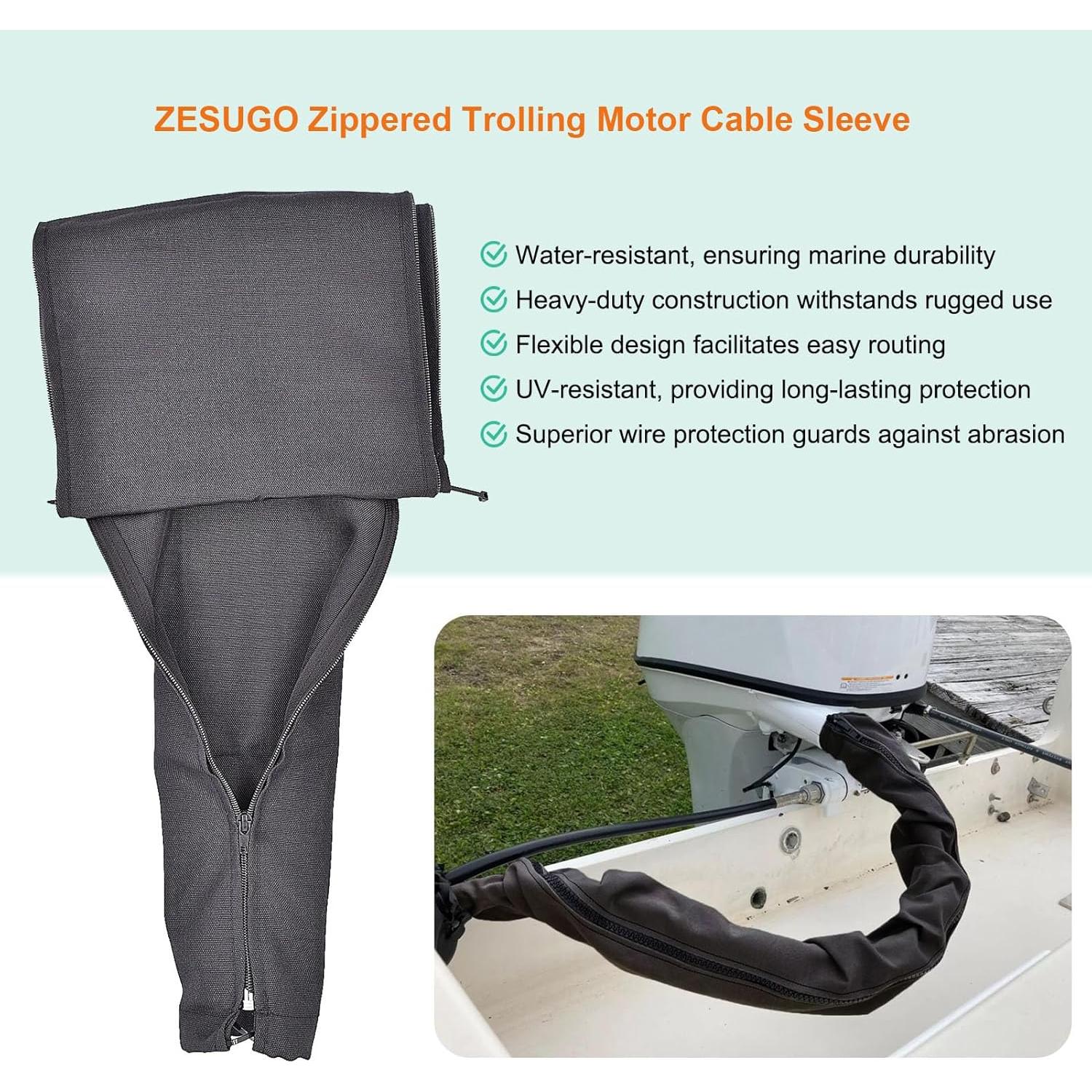 Manga de Cable Organizador Zesugo 121.92 cm con Cremallera - 2 Unidades